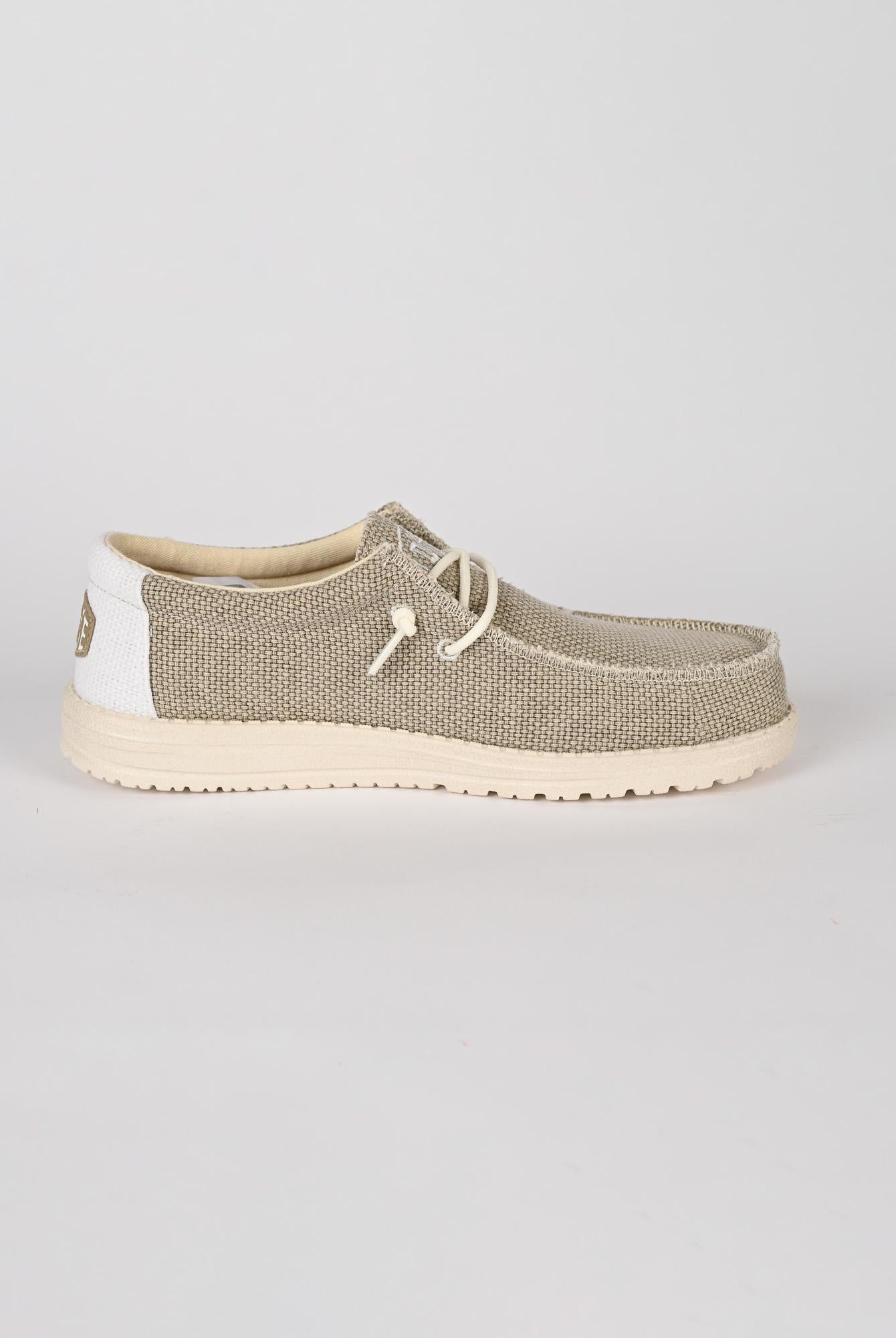 Scarpe leggere WALLY BRAIDED off white WALLY BRAIDED OFF WHITE HEY DUDE
