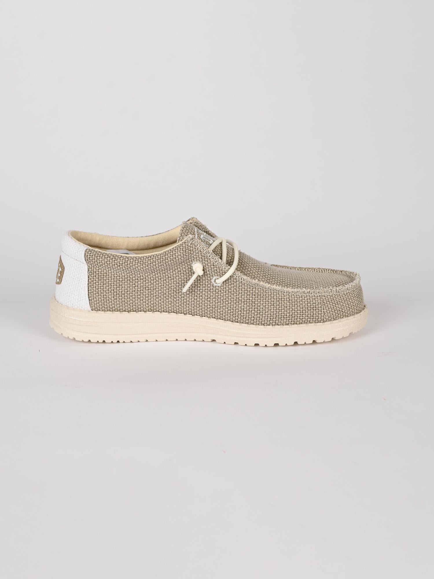 Scarpe leggere WALLY BRAIDED off white WALLY BRAIDED OFF WHITE HEY DUDE