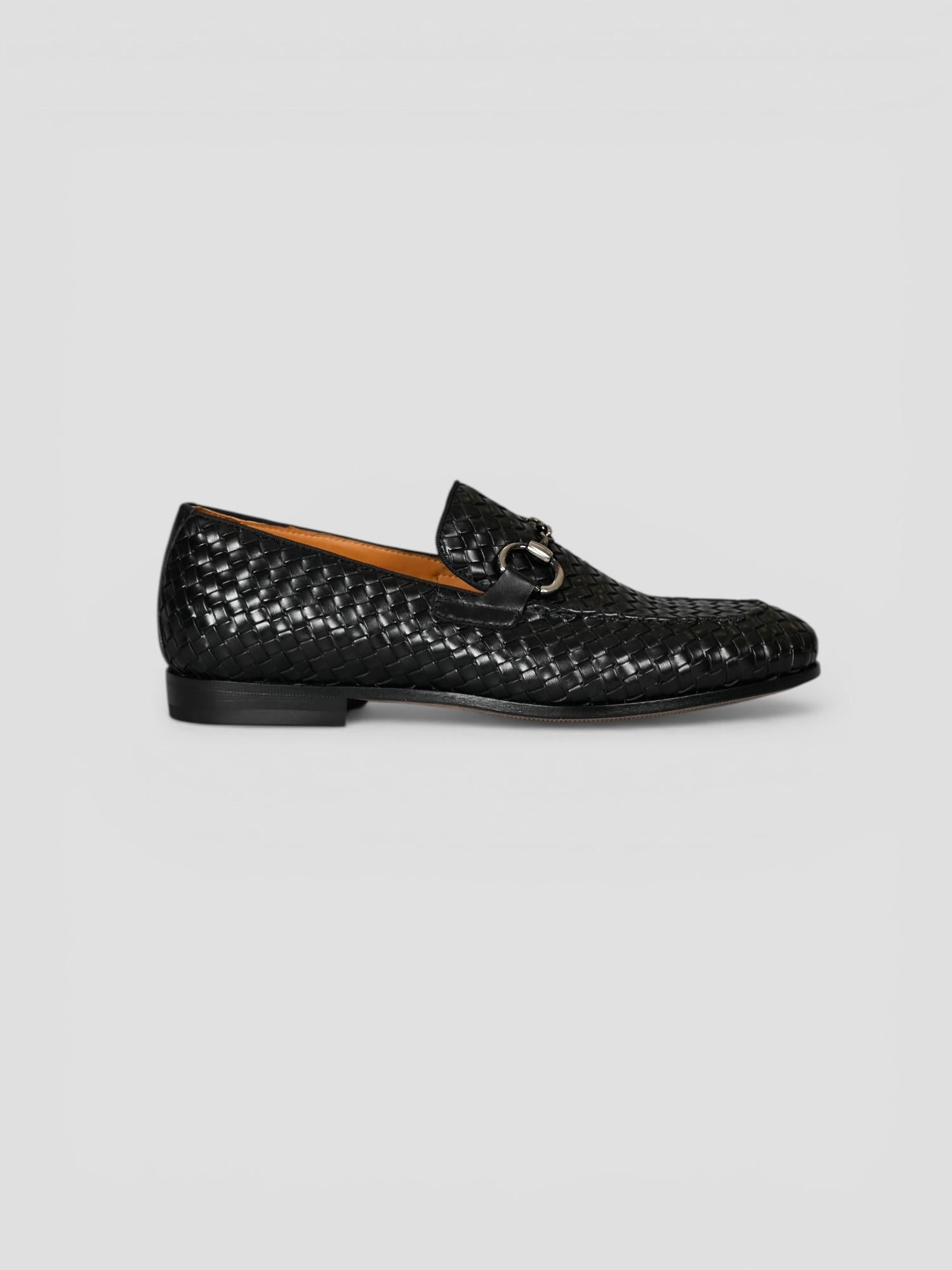 Mocassino pelle 268 INTRECCIATA nero 268 NERO ROSSI