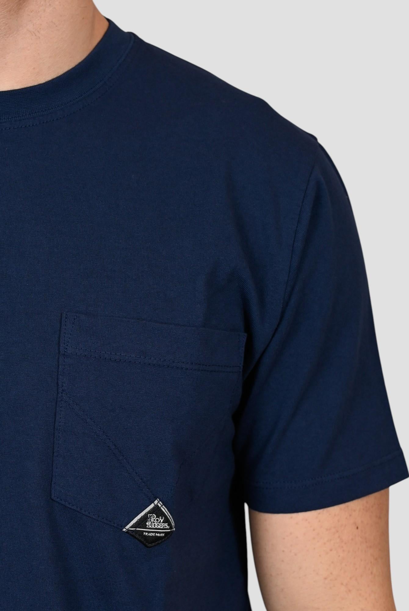 T-shirt blue work POCKET MAN POCKET MAN BLUE WORK ROY ROGER'S