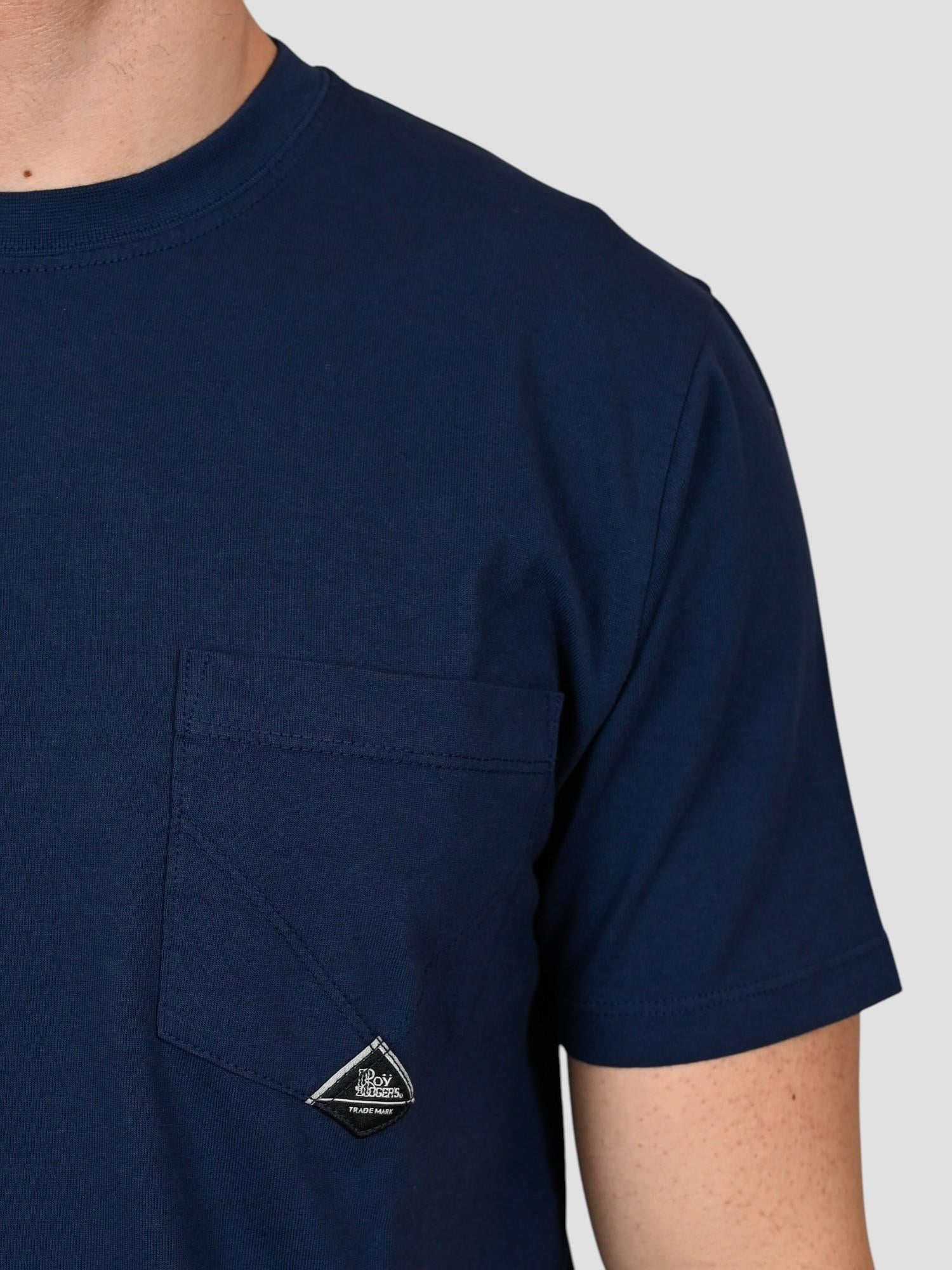 T-shirt blue work POCKET MAN POCKET MAN BLUE WORK ROY ROGER'S