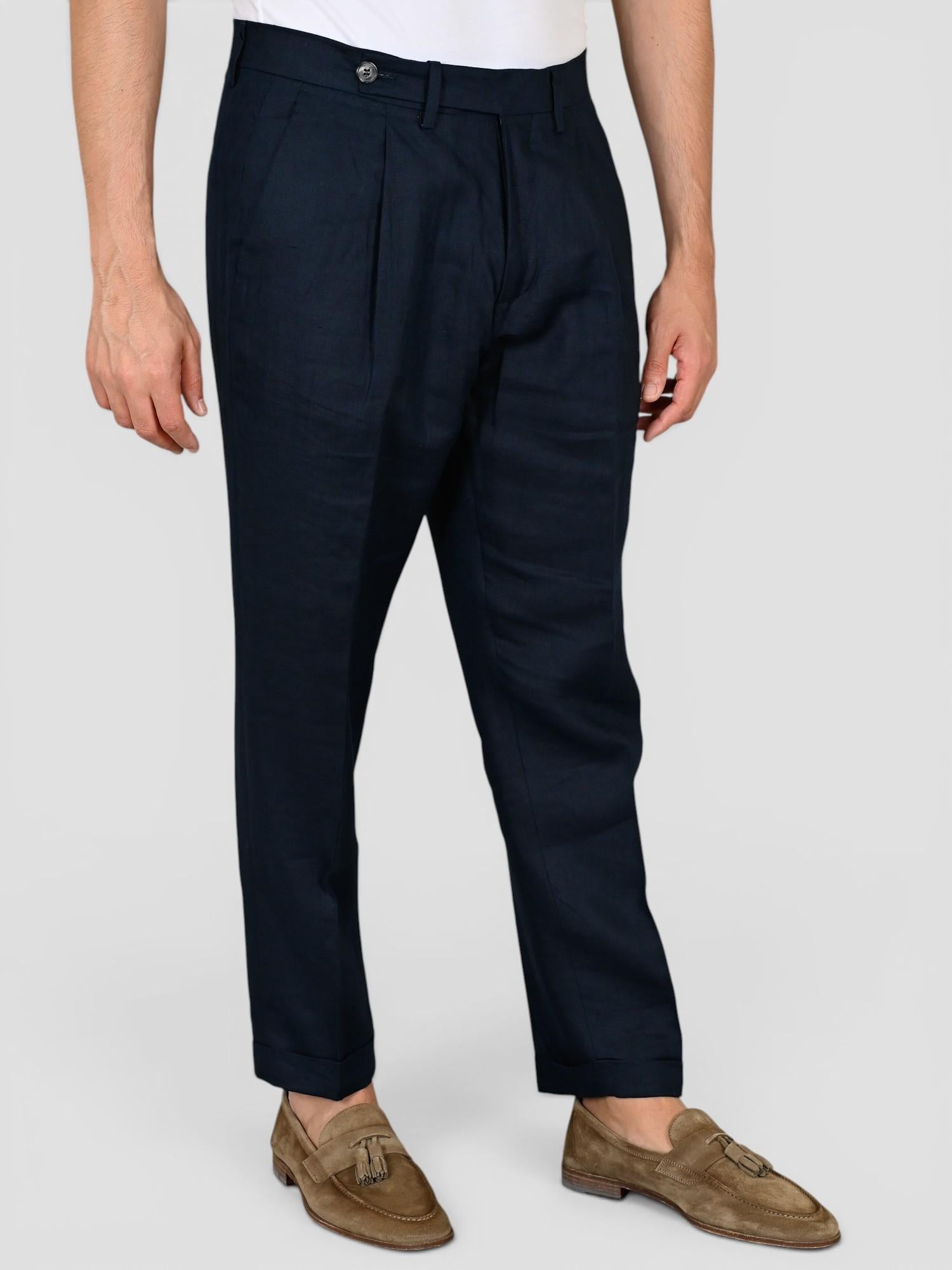 Pantalone blu GABRIEL LINO pence sartoriale GABRIELT95 BLU VANDOM