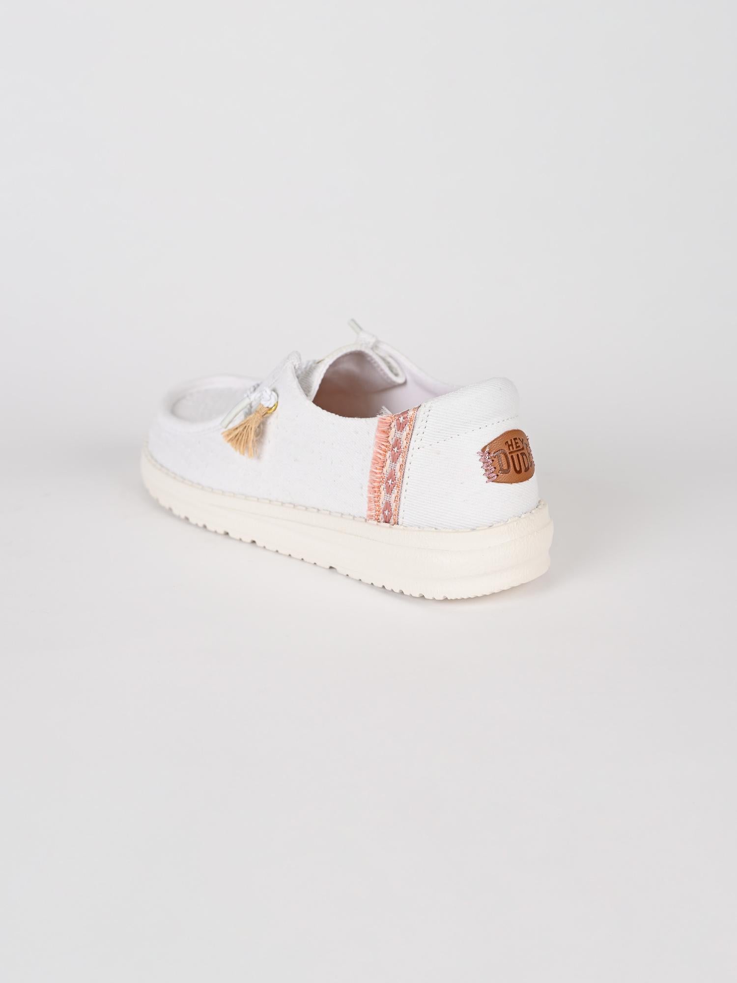 Slip-on canvas WENDY PERF white WENDY PERF CANVAS EGRET HEY DUDE