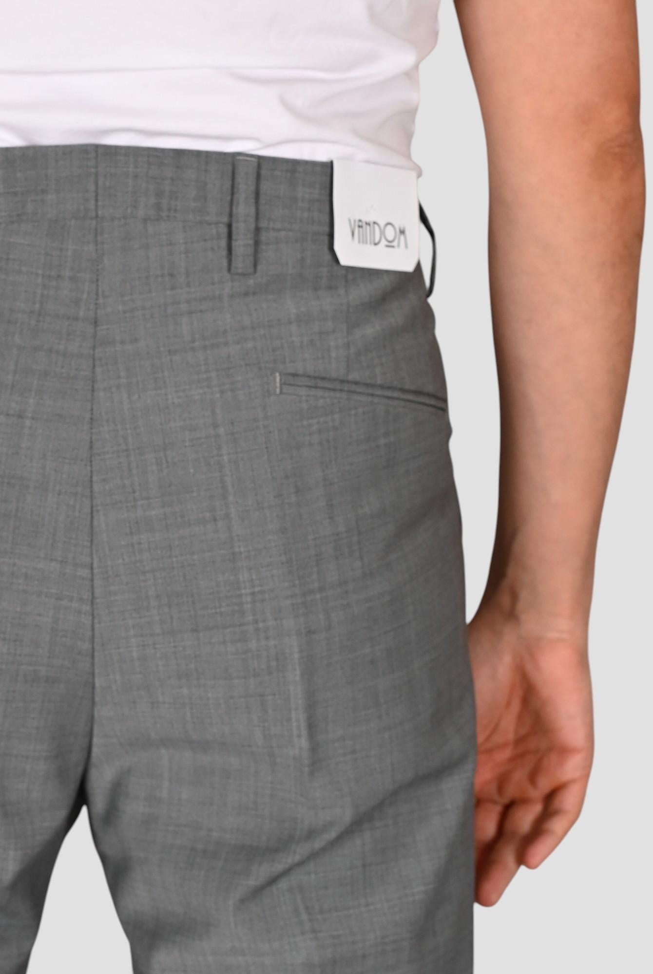 Pantalone grigio GABRIELT 244 FRESCO LANA FRANCESCOT244 GRIGIO VANDOM