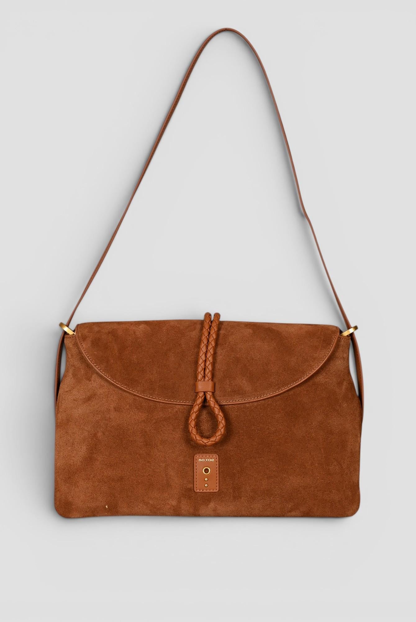 Big shoulder BAUDELAIRE SUEDE tobacco N61-BG-11 SUEDE TOBACCO NO:RAE