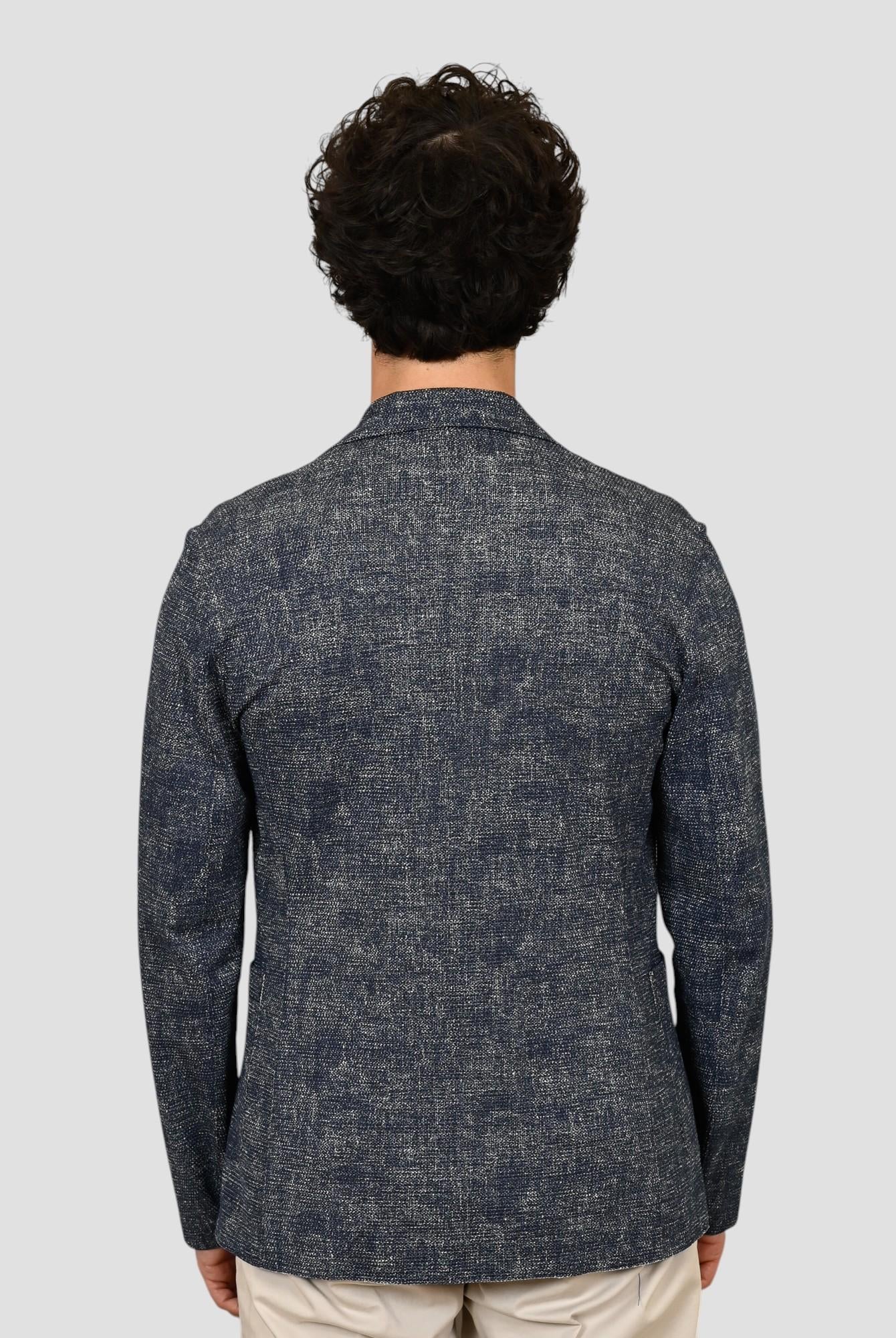 Giacca monopetto EASYX585 BLU lavorazione maglia EASYX585 BLU BOB