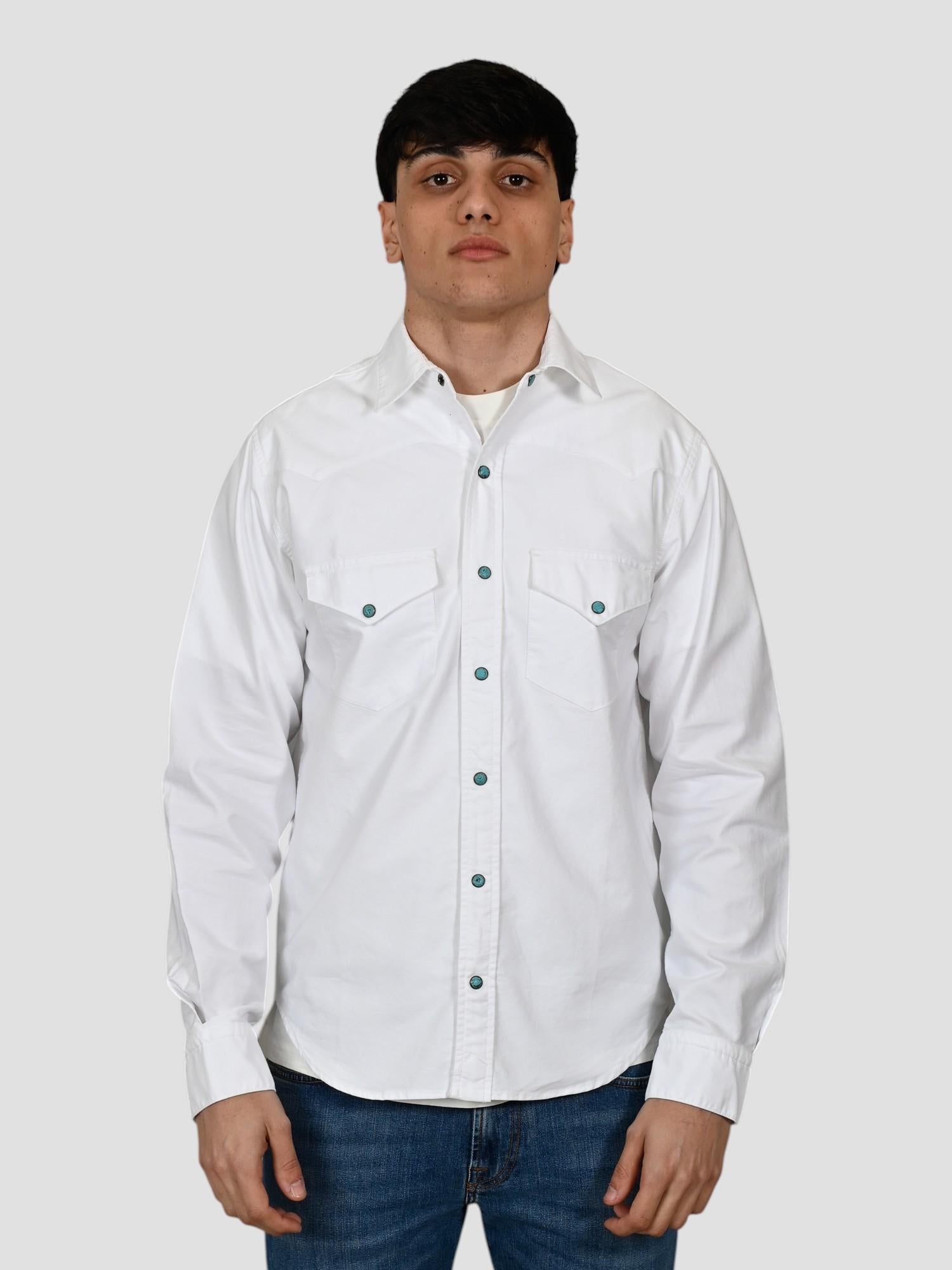 Camicia bianca WESTERN OXFORD flagstaff WESTERN OXFORD WHITE CHESAPEAKE'S