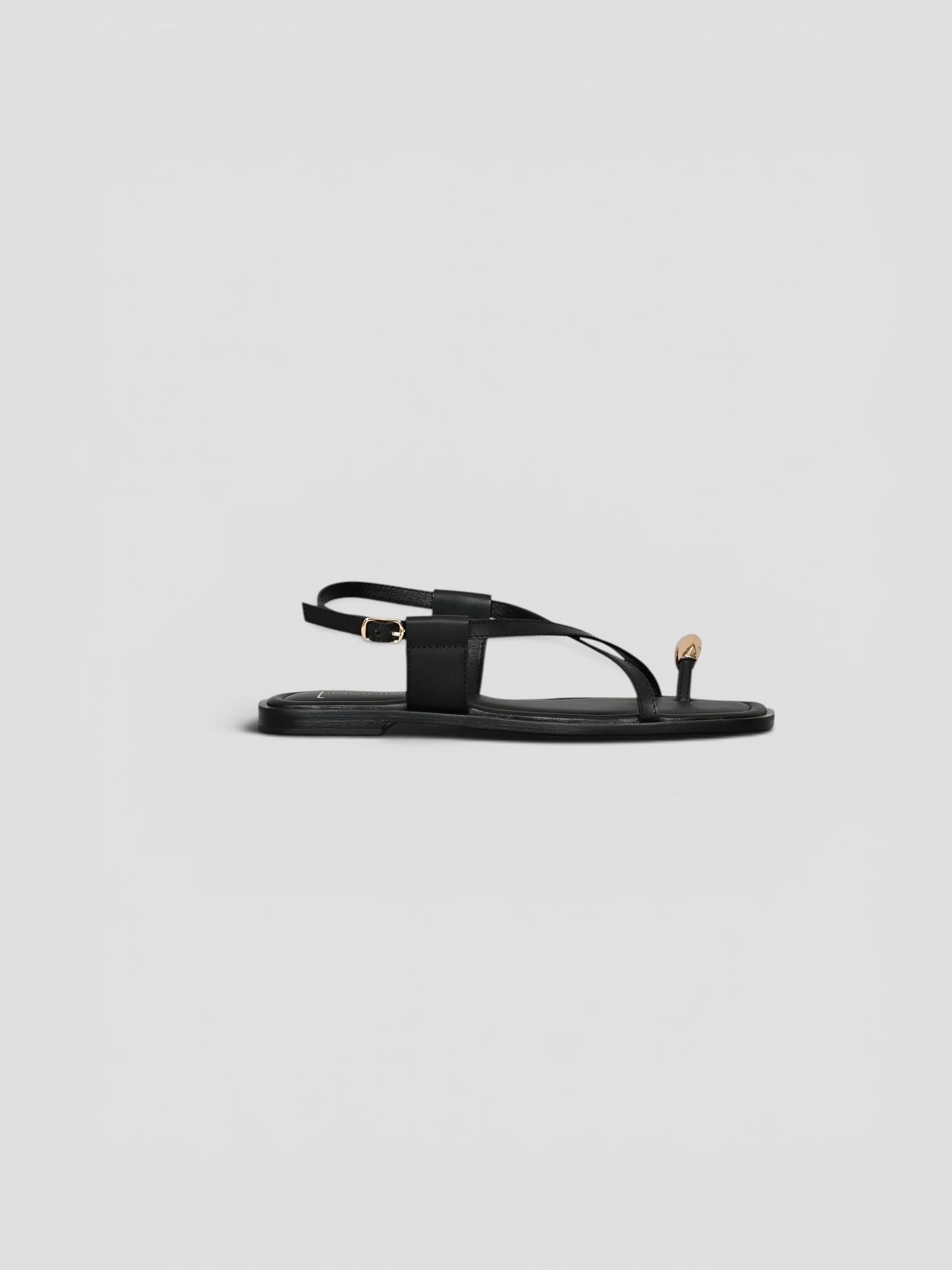 Sandalo cuoio 8176 TAN incrocio 8176 BLACK CORRIDONI MILANO