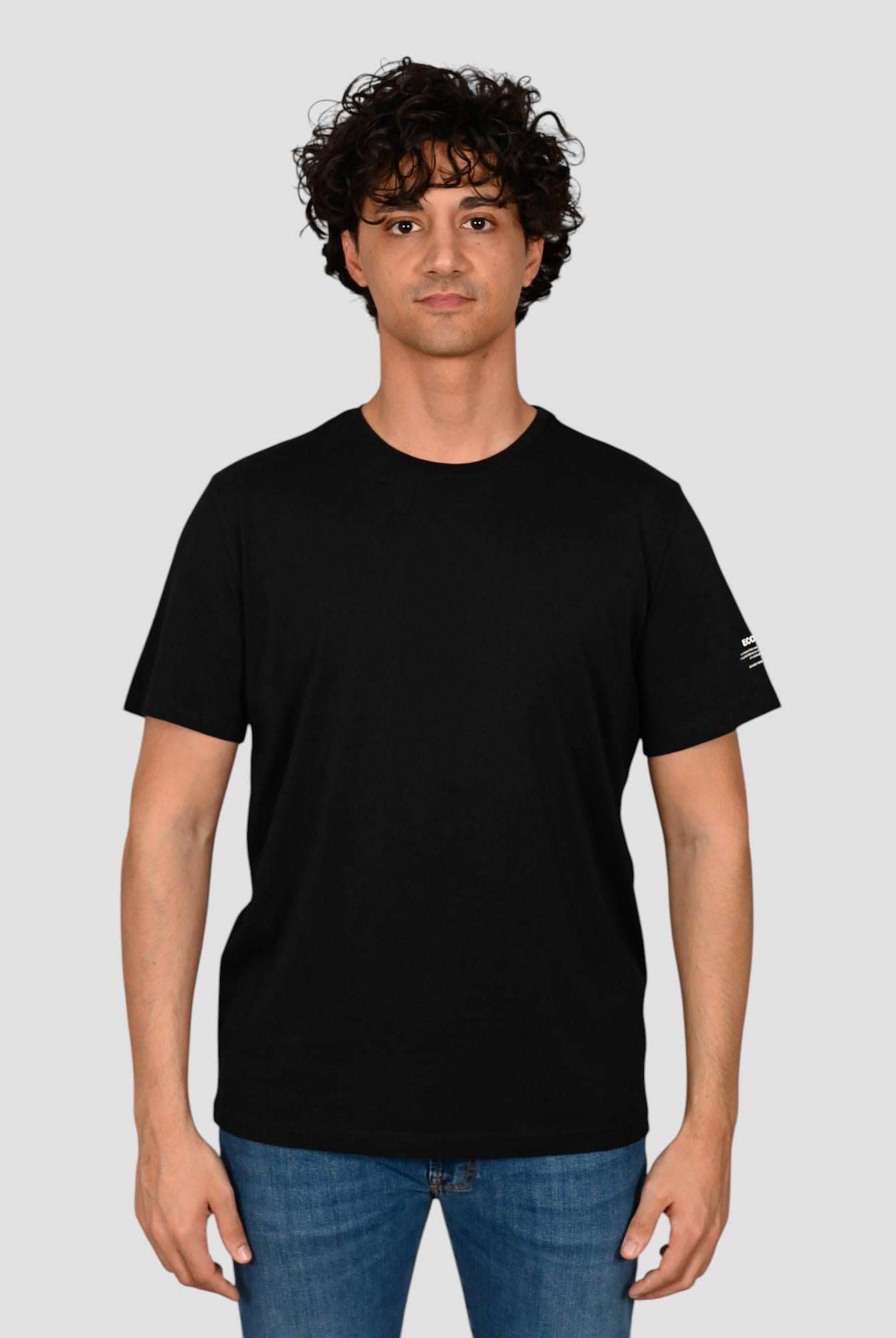 T-shirt nera VENTALF BLACK basic TS VENTALF NEROB ECOALF