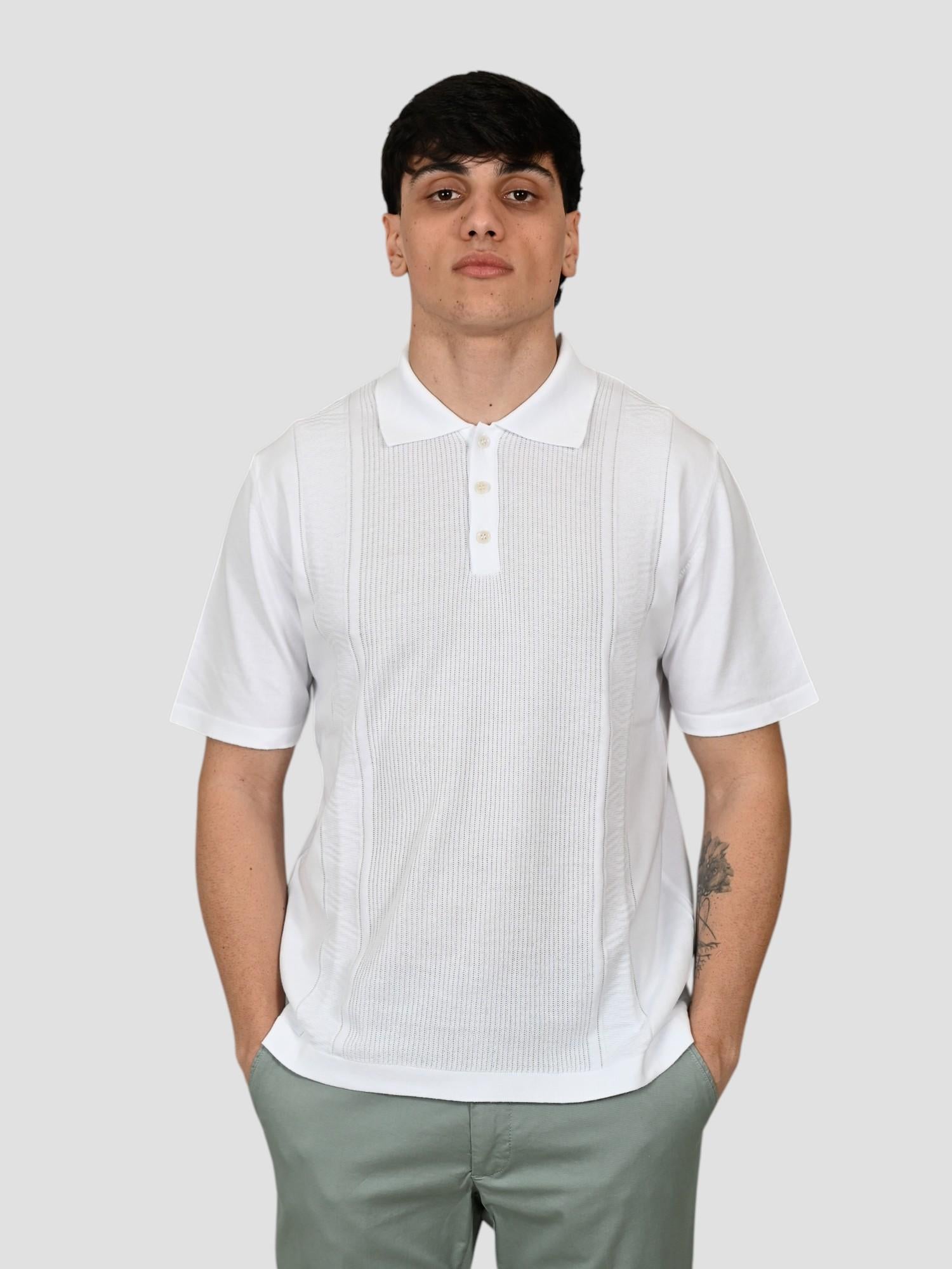 Polo bianco ottico WO 0876 WO 0876 900 WOOL & CO.