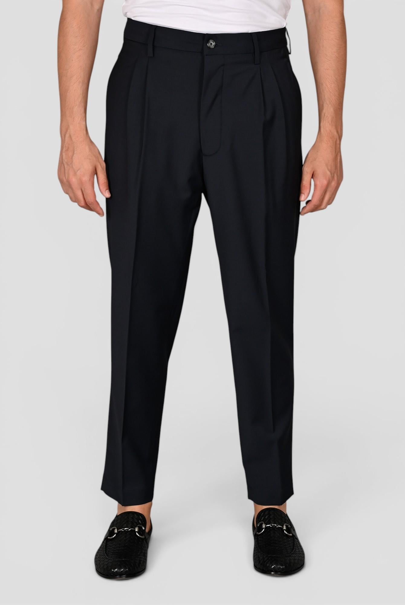 Pantalone blu LUCAT 244 fresco lana LUCAT244 BLU VANDOM