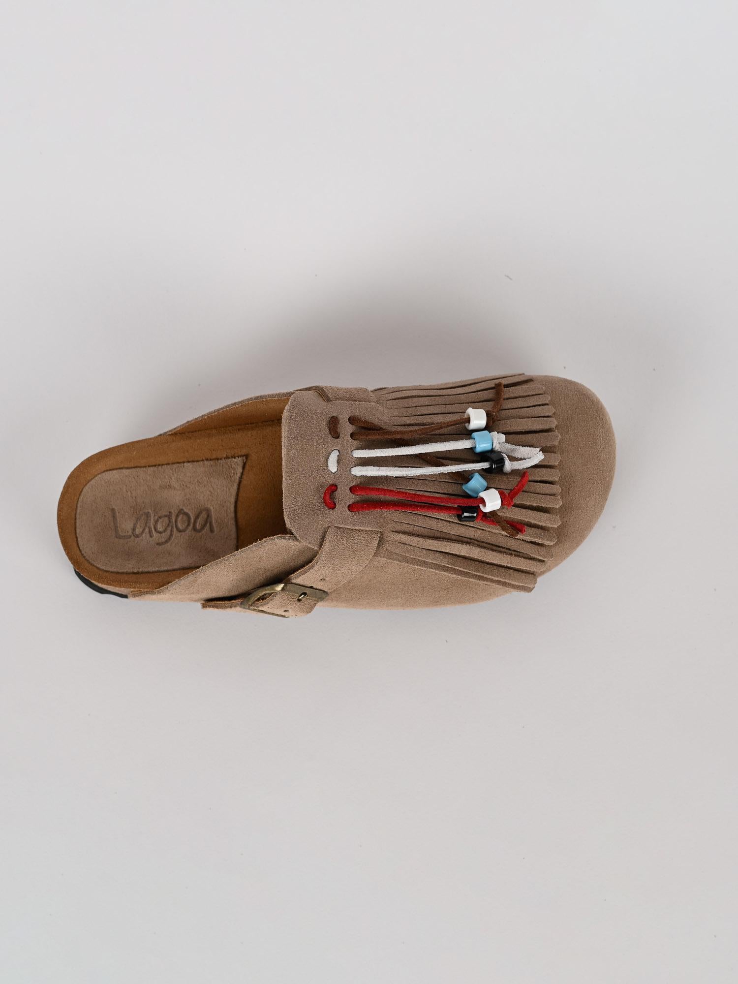 Sabot donna DANDARA pietra con frange DANDARA FRANGE PIETRA LAGOA