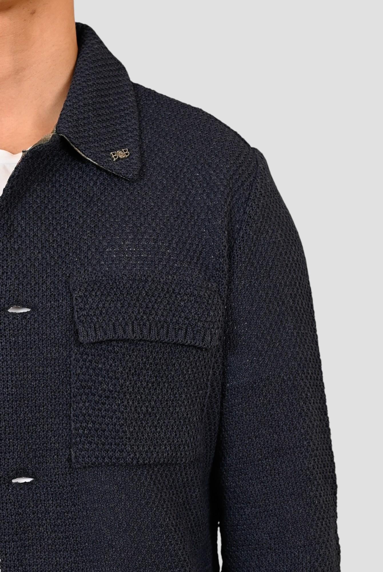 Giacca maglia JEAN JEANS overshirt blu JEAN JEANS BOB