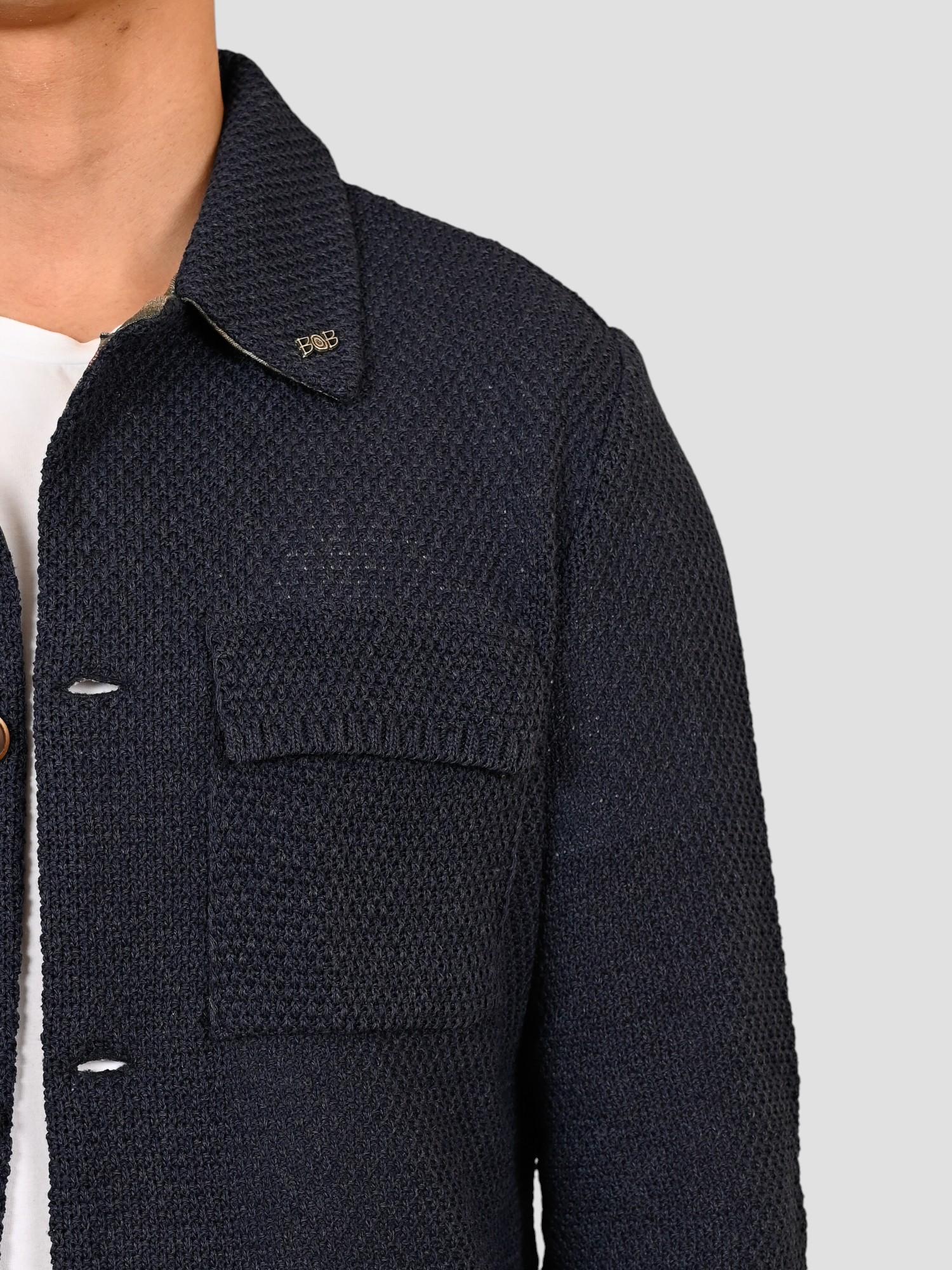 Giacca maglia JEAN JEANS overshirt blu JEAN JEANS BOB