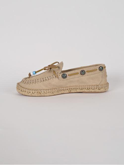 Mocassino donna LOAFER suede sabbia LOAFER 079 CRUDO LAGOA
