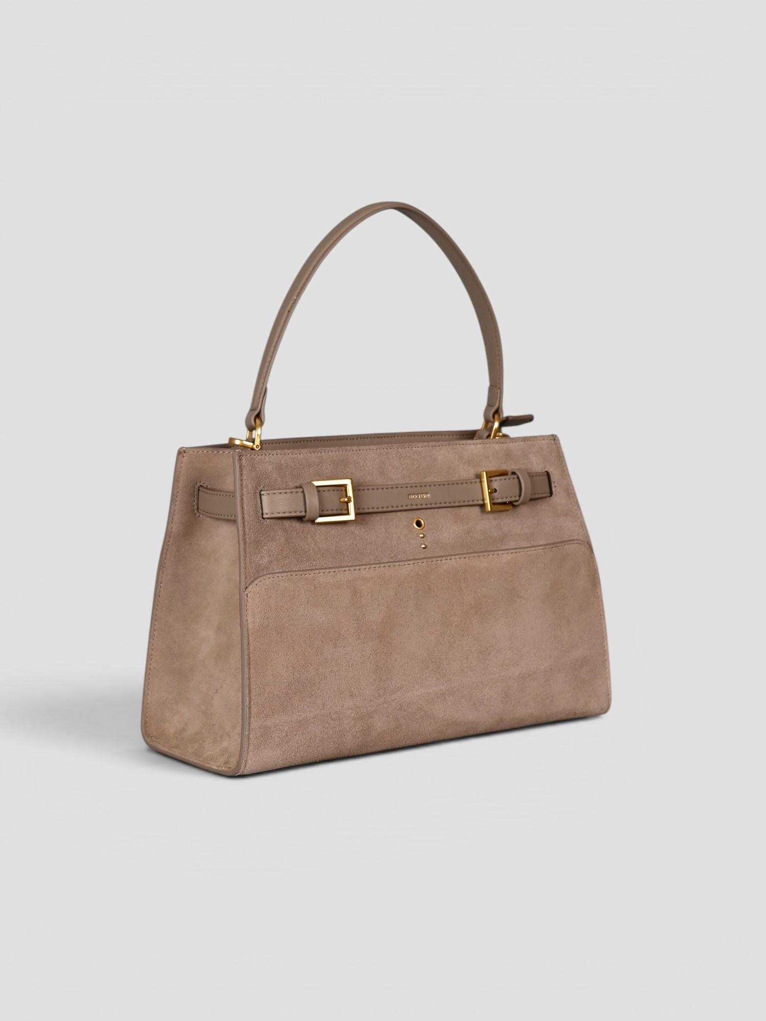 Medium shoulder VALEGRO suede sand N61-DM-27 SAND NO:RAE