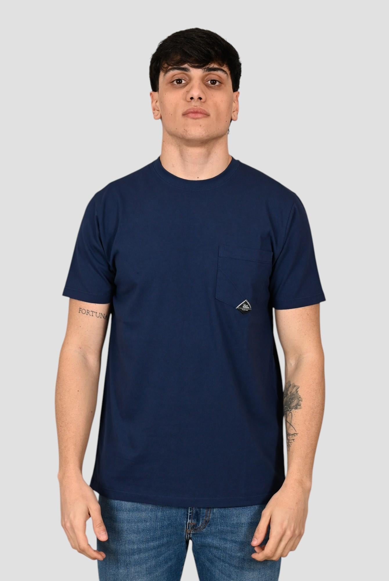 T-shirt blue work POCKET MAN POCKET MAN BLUE WORK ROY ROGER'S