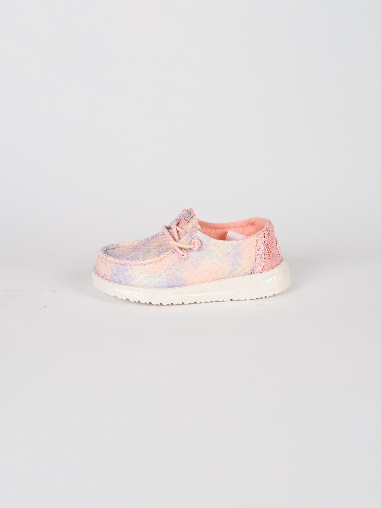 Slip-on baby WENDY MERMAID coral pink WENDY MERMAID CORAL PINK HEY DUDE