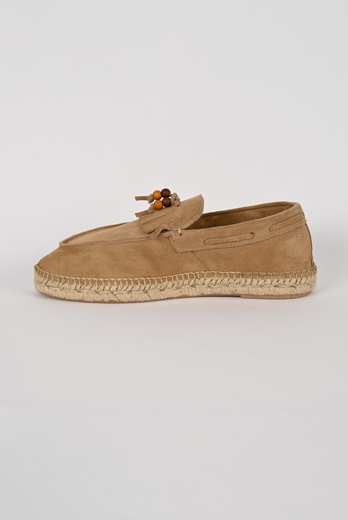 Mocassino frangia LOAFER TREBOL sabbia suede LOAFER FRANGIA ARENA LAGOA