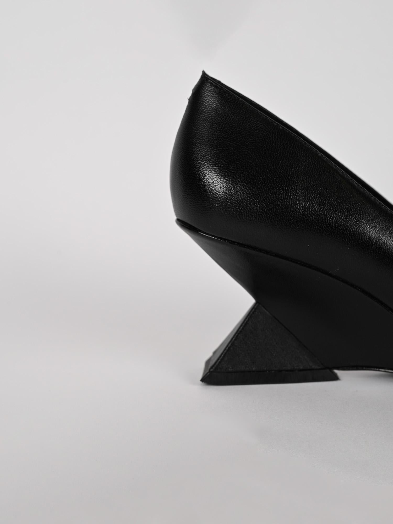 Décolleté donna nero tacco sculpture S222010001 BLACK SCHUTZ