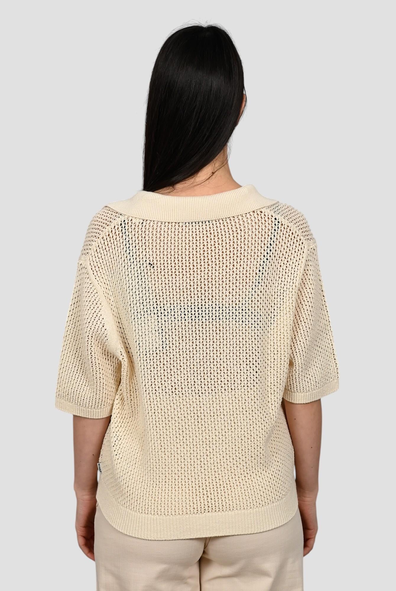 Polo ecrù ARGANALF maglia skipper ARGANAFL 990 RAFFIA ECOALF