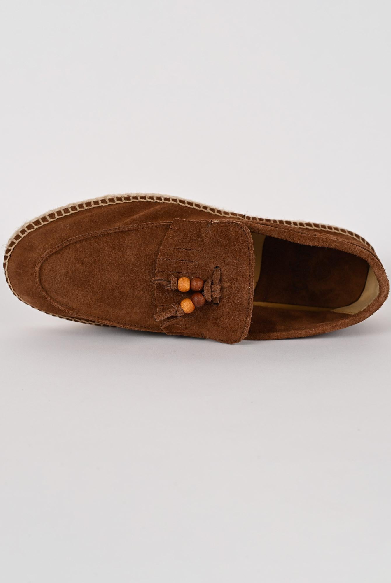 Mocassino frangia LOAFER TREBOL castagna suede LOAFER FRANGIA CASTAGNA LAGOA