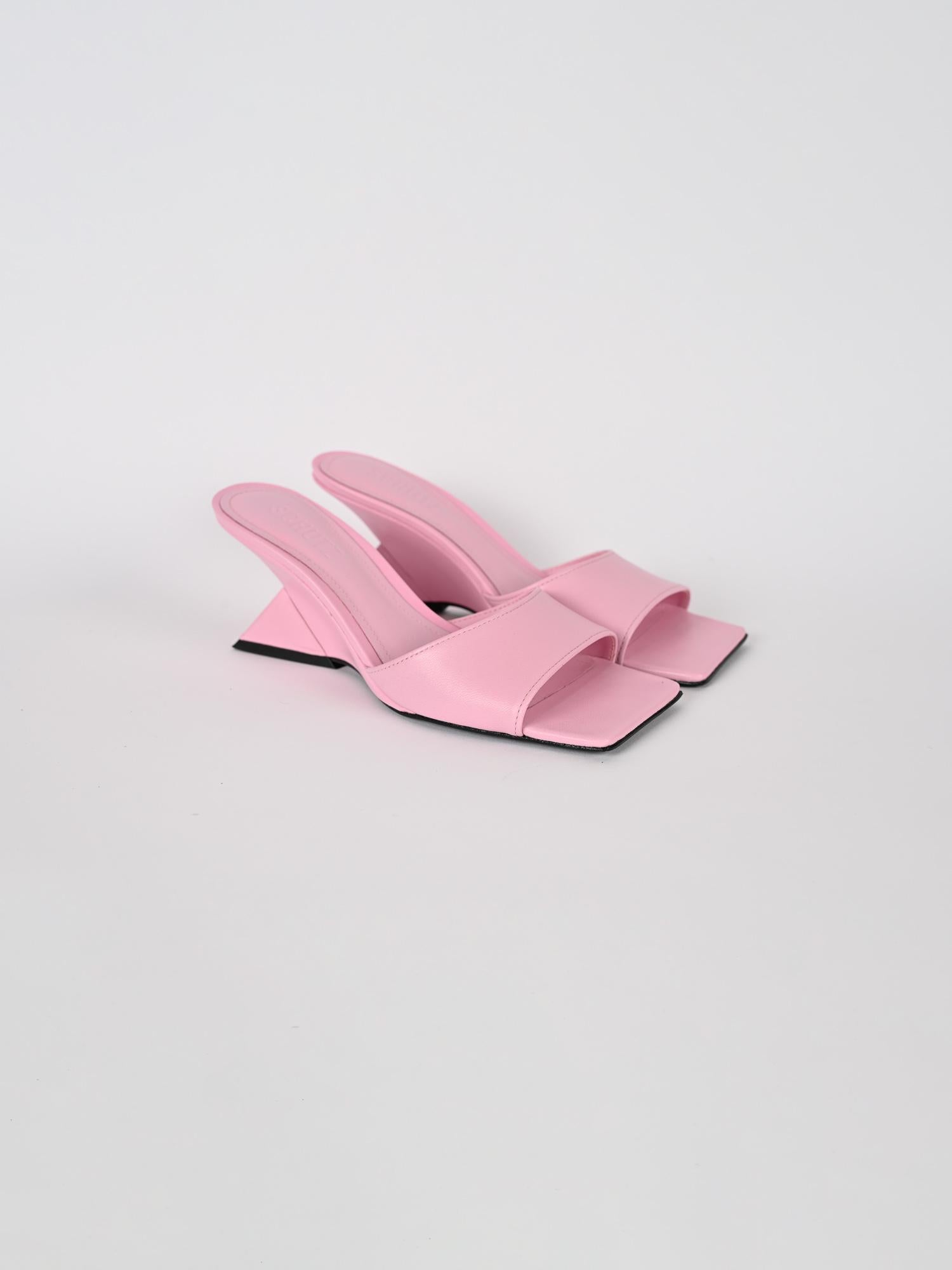 Mules donna pink tacco sculpture S220010002 PINK SCHUTZ