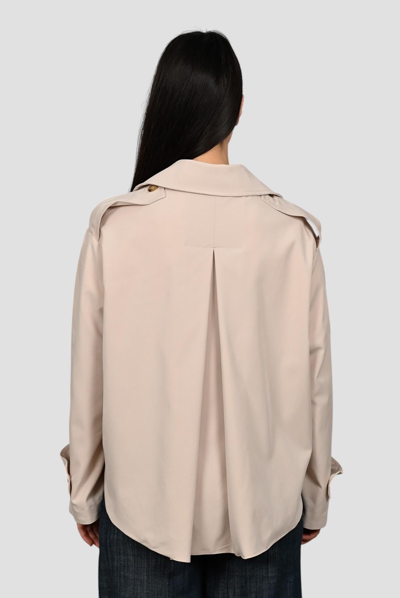 Giacca trench ANEC134 gesso ANEC134 GESSO ANITIE'