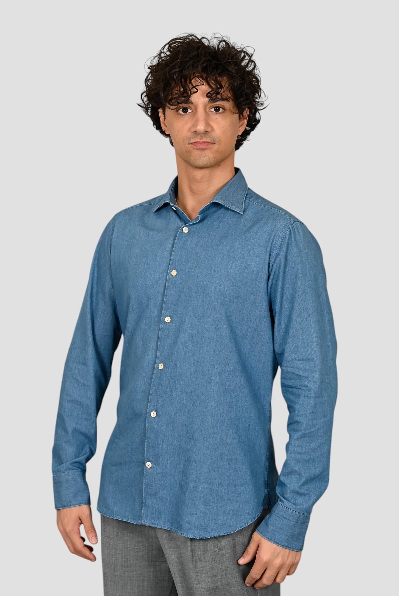 Camicia denim 1RLANM2UZ leggero 1RLANM2UZ2 DENIM TINTORIA MATTEI