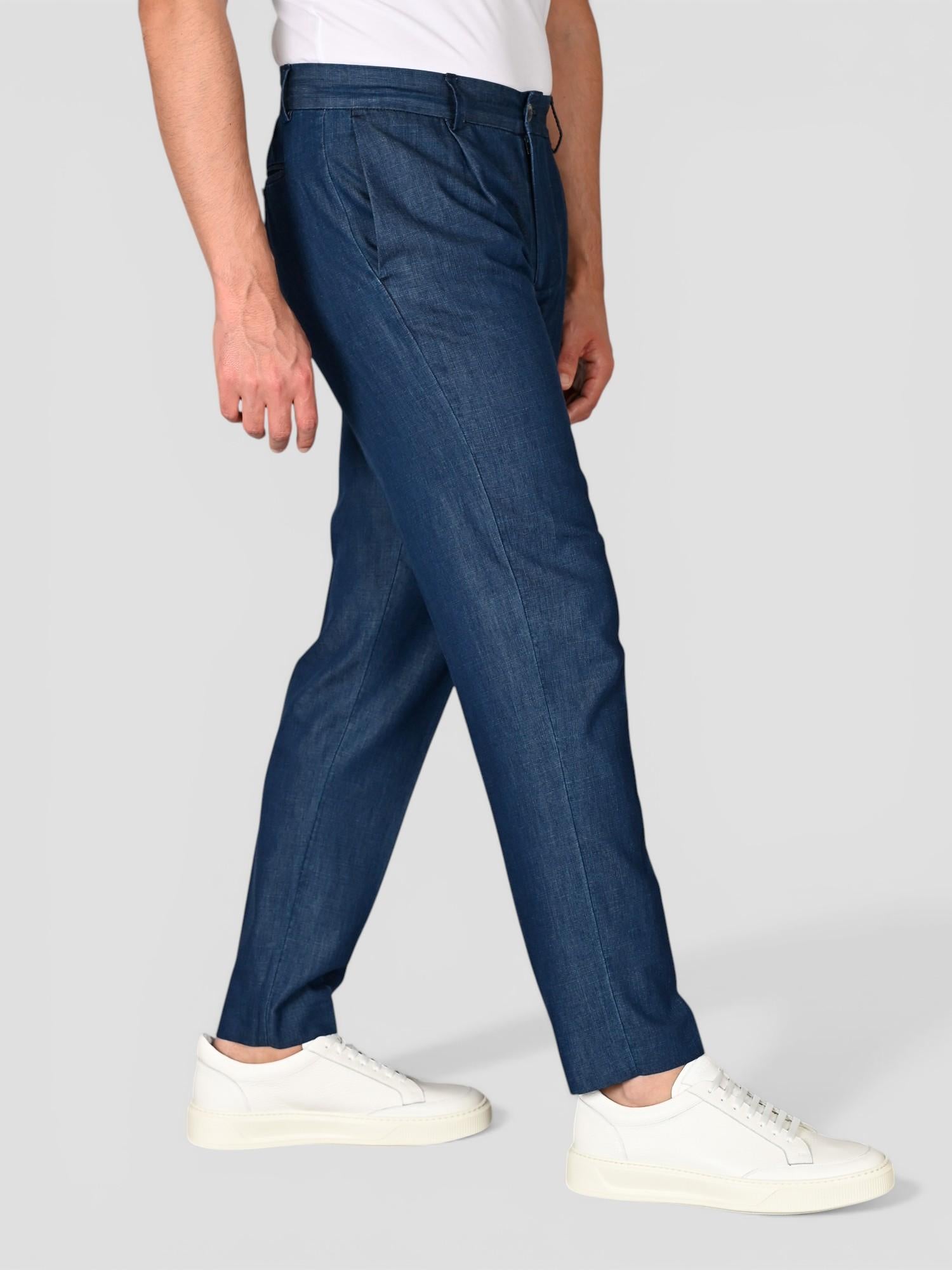 Abito denim SUIT 539 lino cotone SUIT539 DENIM BOB