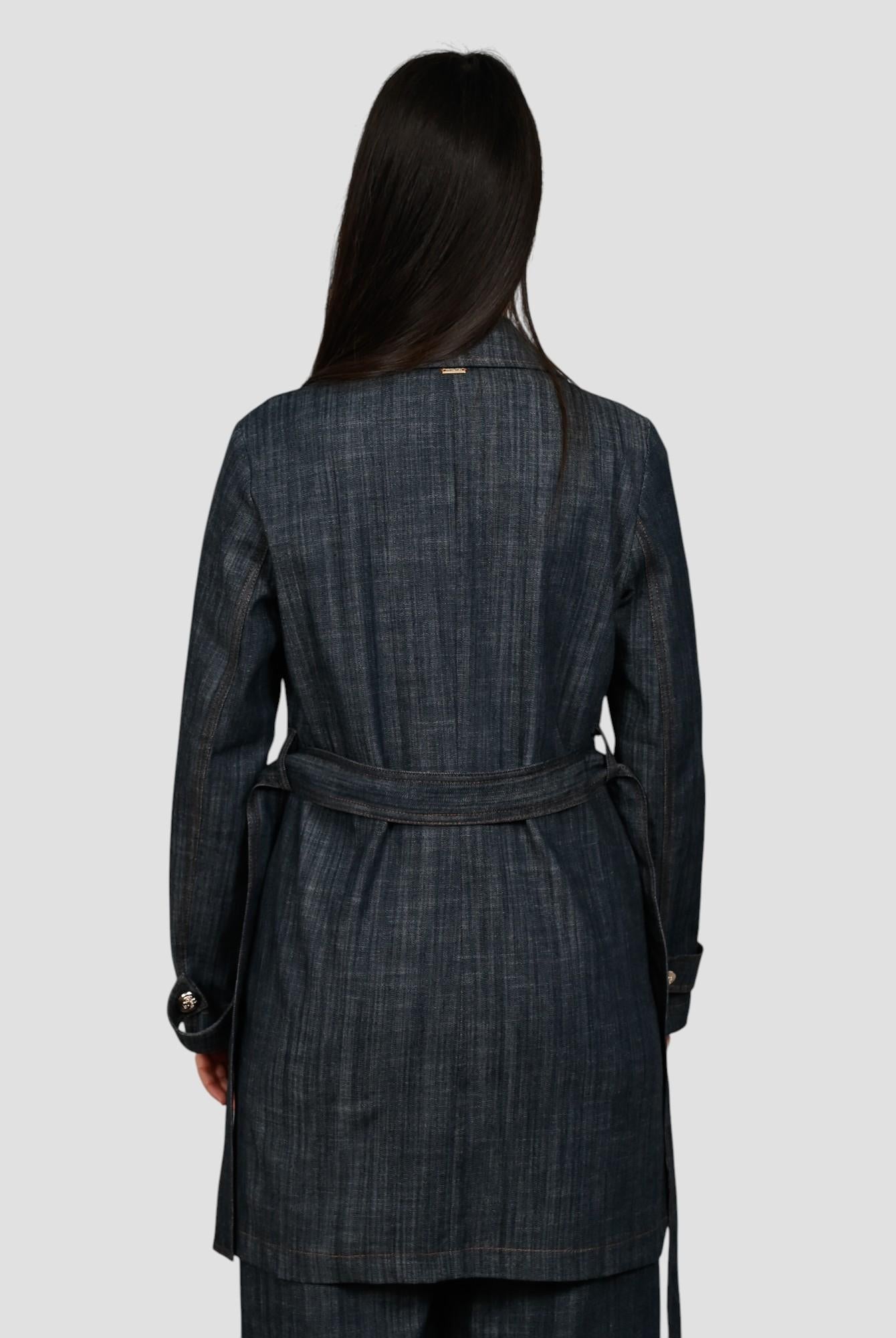 Trench denim WW31604 effetto denim WW31604 DENIM WHITE WISE