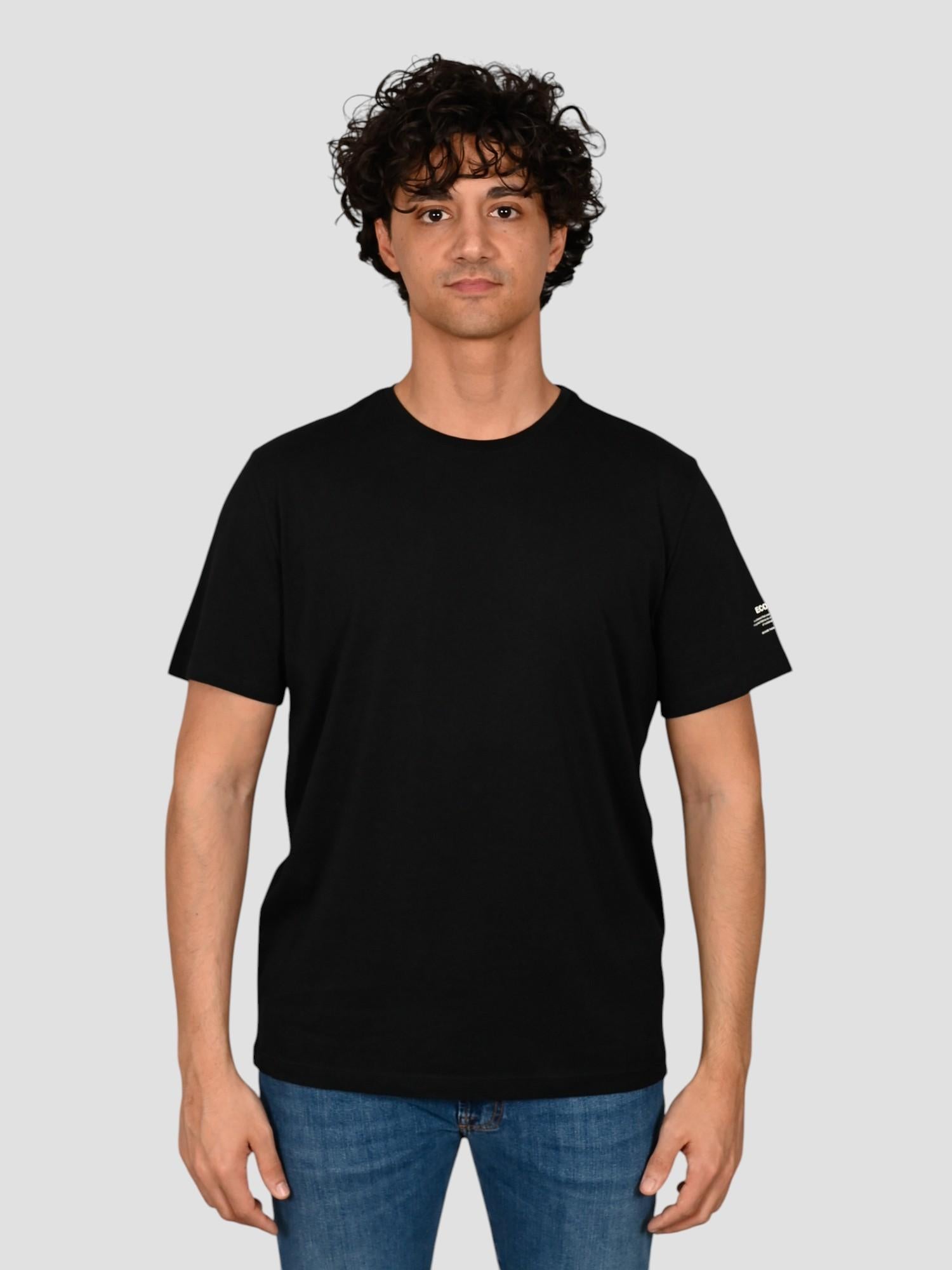 T-shirt nera VENTALF BLACK basic TS VENTALF NEROB ECOALF