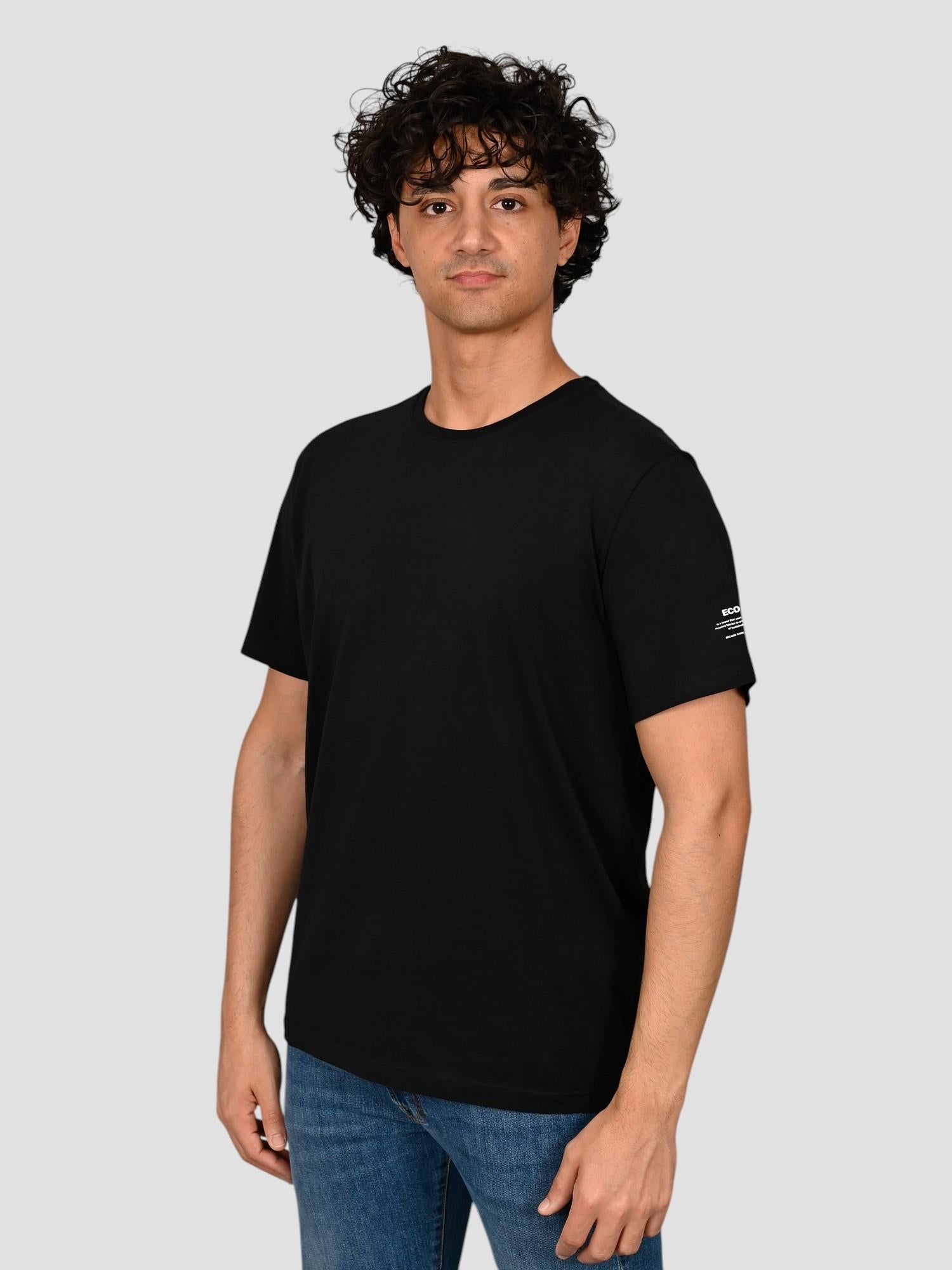 T-shirt nera VENTALF BLACK basic TS VENTALF NEROB ECOALF