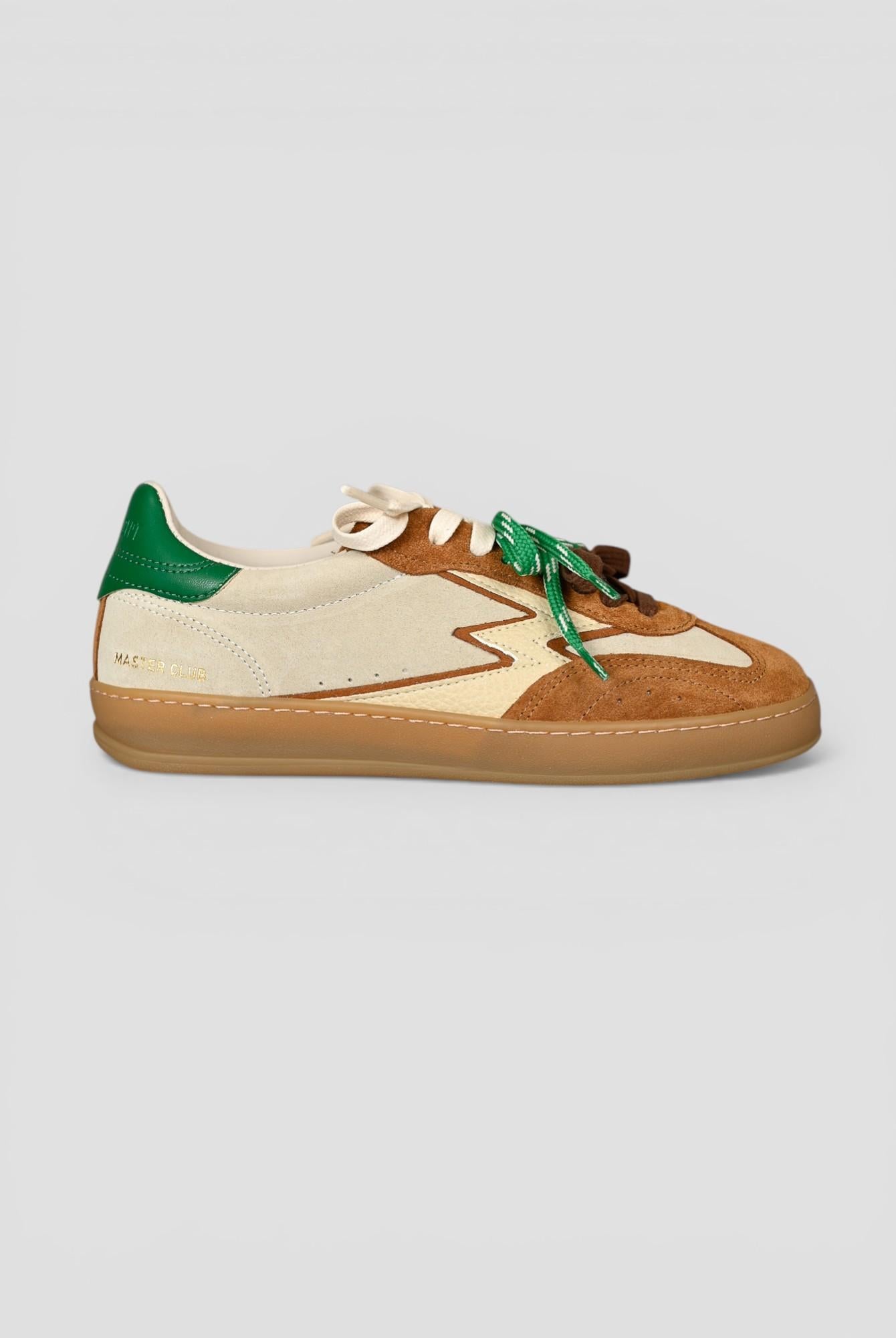 Sneakers CLUB PATCHWORK sand and cognac CL264 PATCHWORK MOACONCEPT