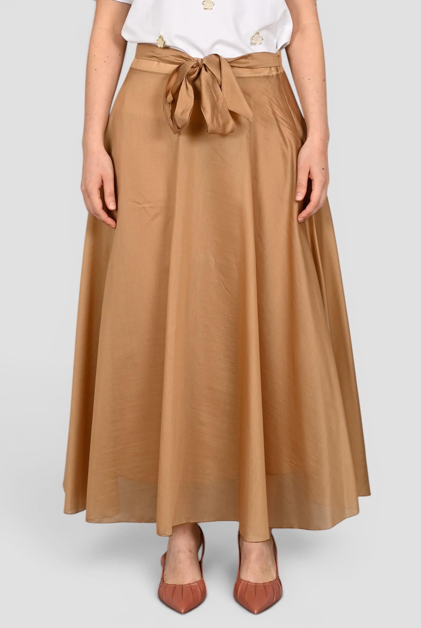 Gonna ocra ANN505026 con cintura ANN505026 OCRA ANITIE'