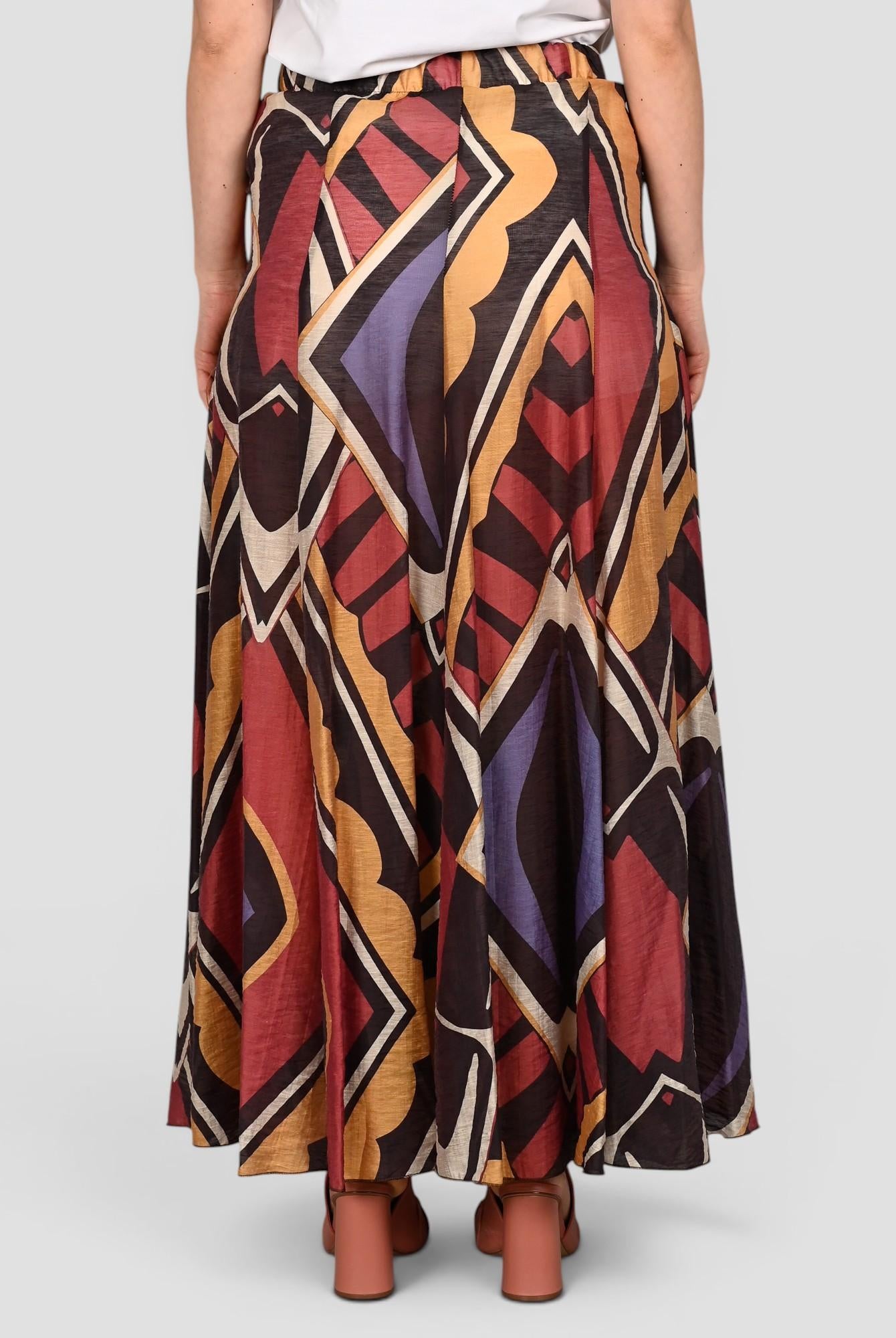 Gonna fantasia AN6521V misto lino AN6521V FANTASIA ANITIE'