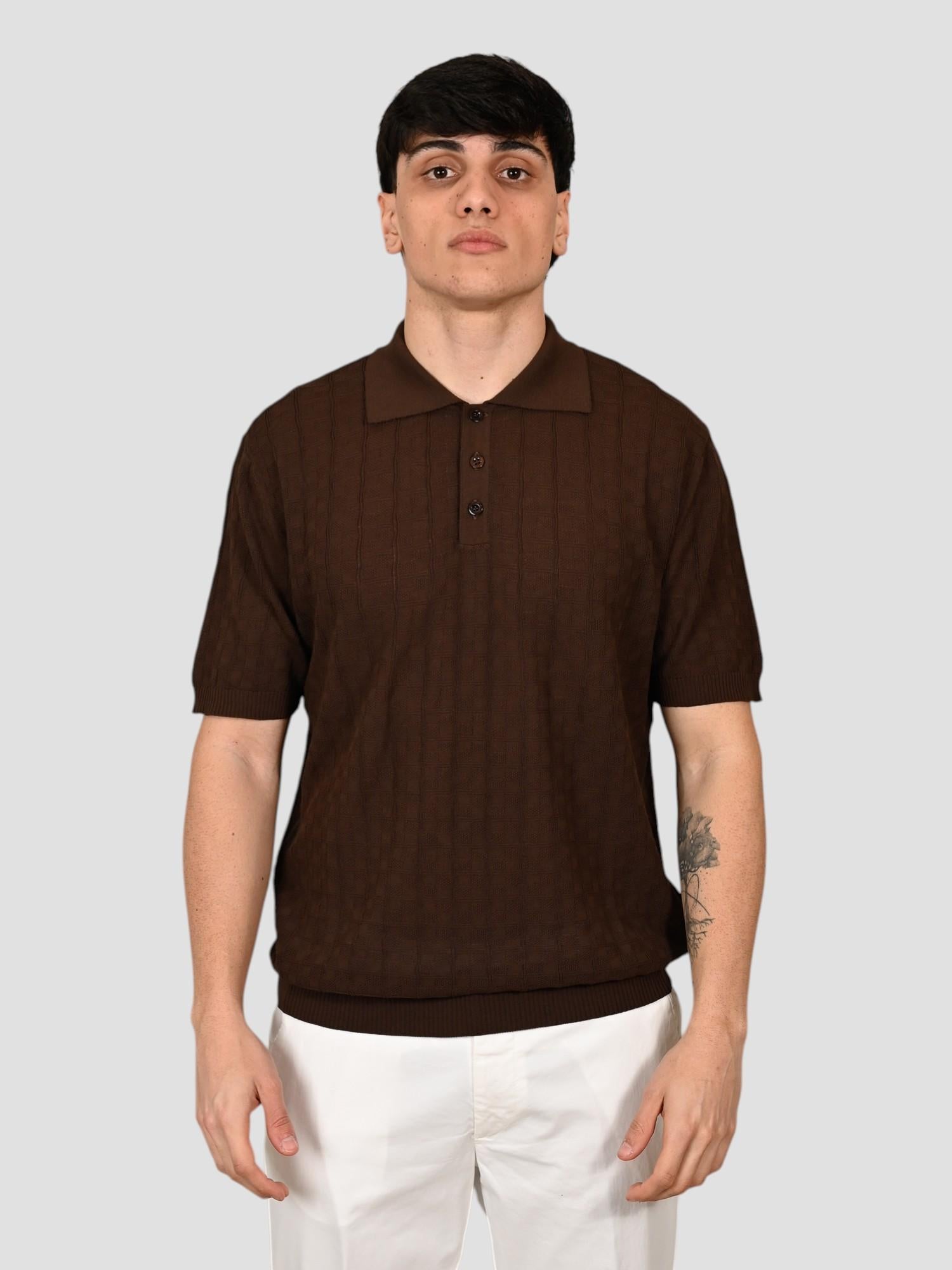 Polo moka WO 2050 ice cotton WO 2050 0033 WOOL & CO.