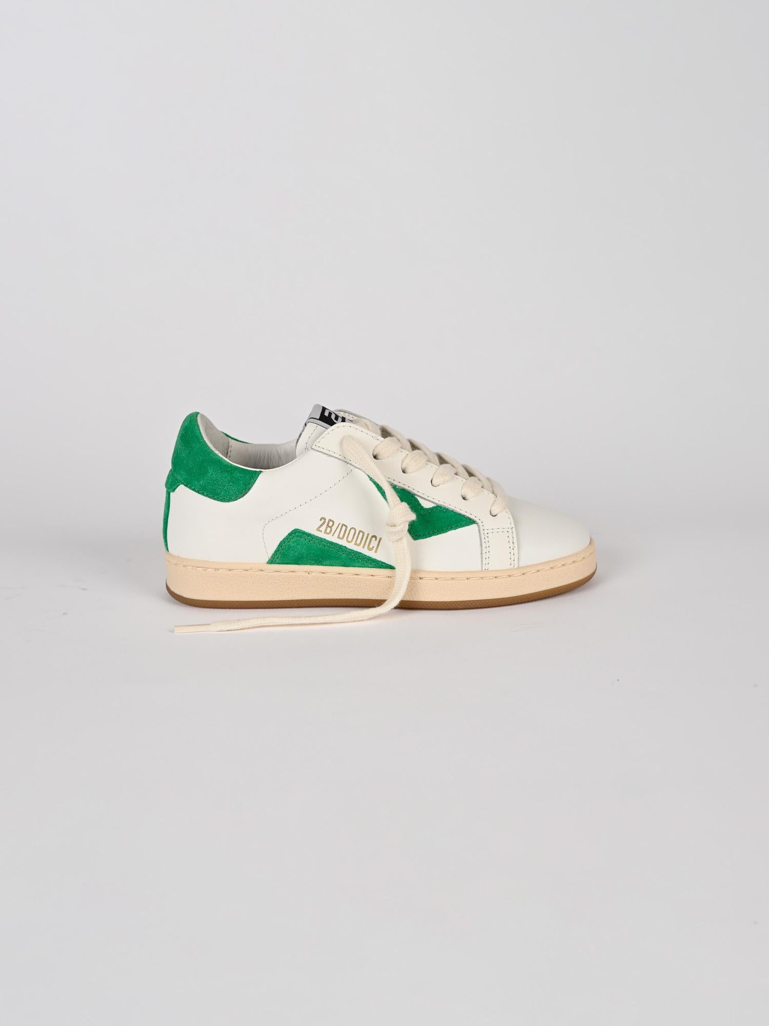 Sneakers bambino bianca BABY SUPRIME MINISUPRIME 88 VERDE 2B12