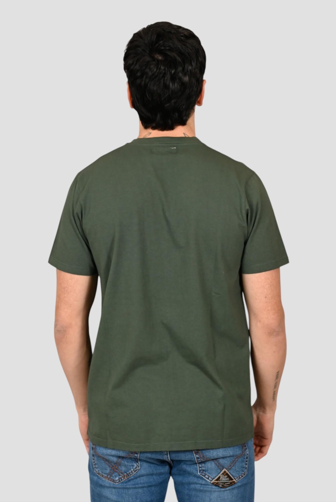 T-shirt university green POCKET MAN POCKET MAN UNIVERSITY GREEN ROY ROGER'S