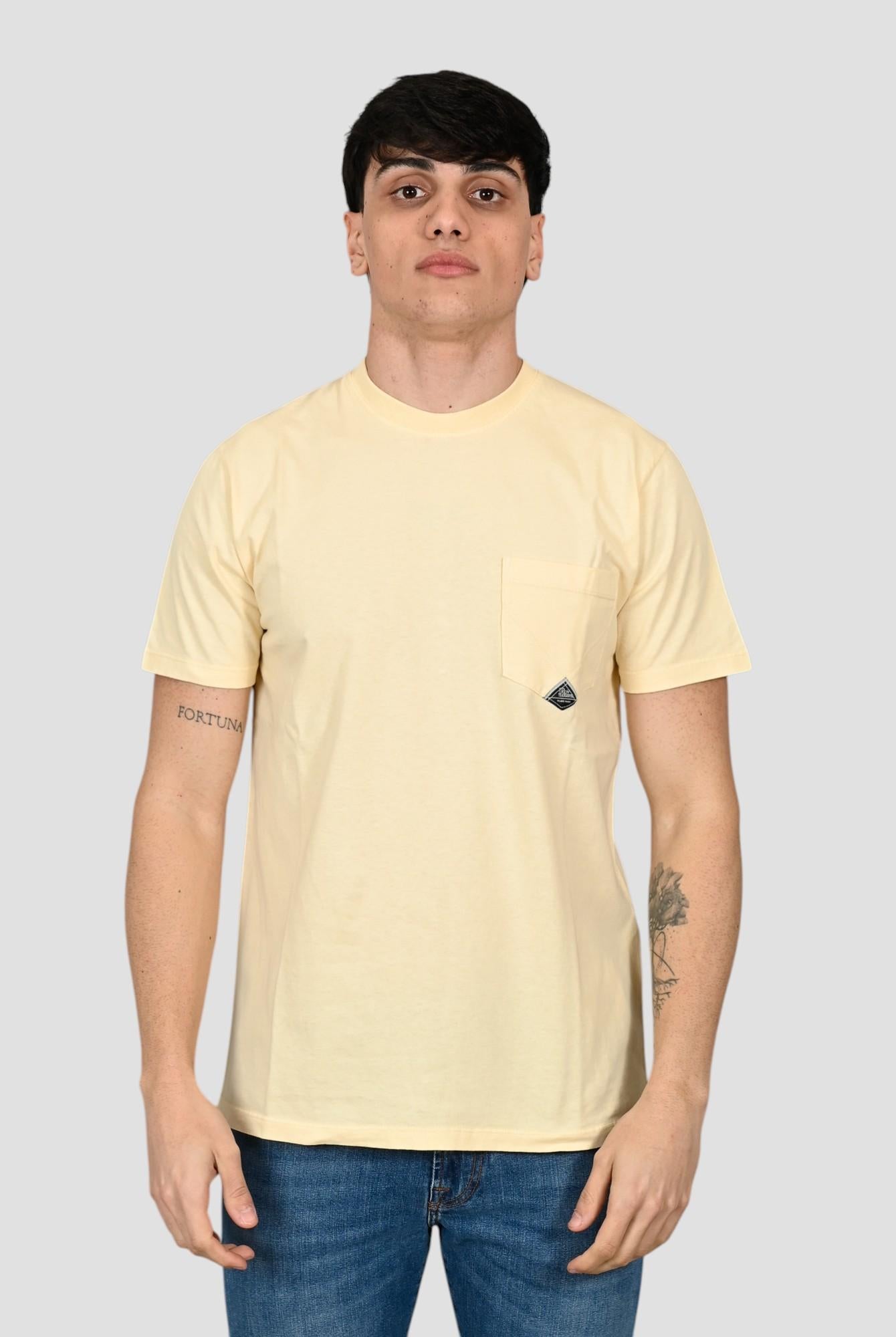 T-shirt light yellow POCKET MAN POCKET MAN LIGHT YELLOW ROY ROGER'S