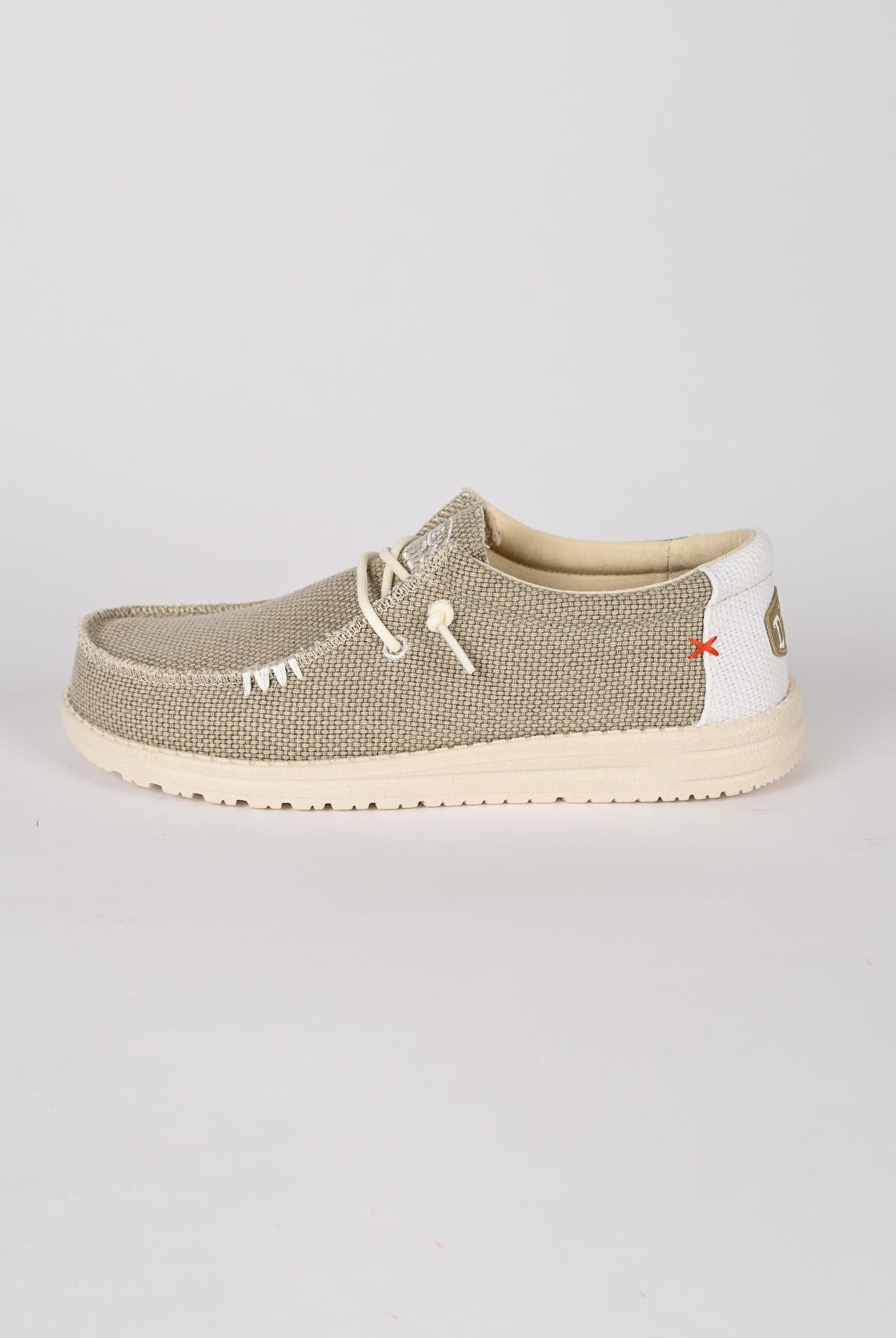 Scarpe leggere WALLY BRAIDED off white WALLY BRAIDED OFF WHITE HEY DUDE