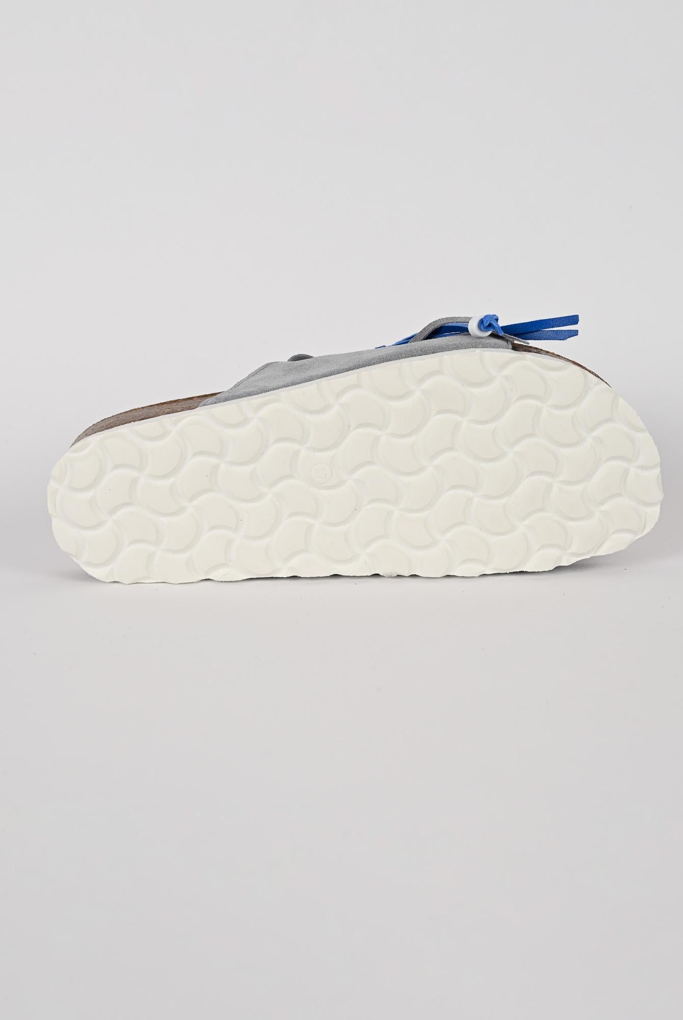 Ciabatta frange MAITE PASTEL suede denim MAITE PASTEL DENIM LAGOA