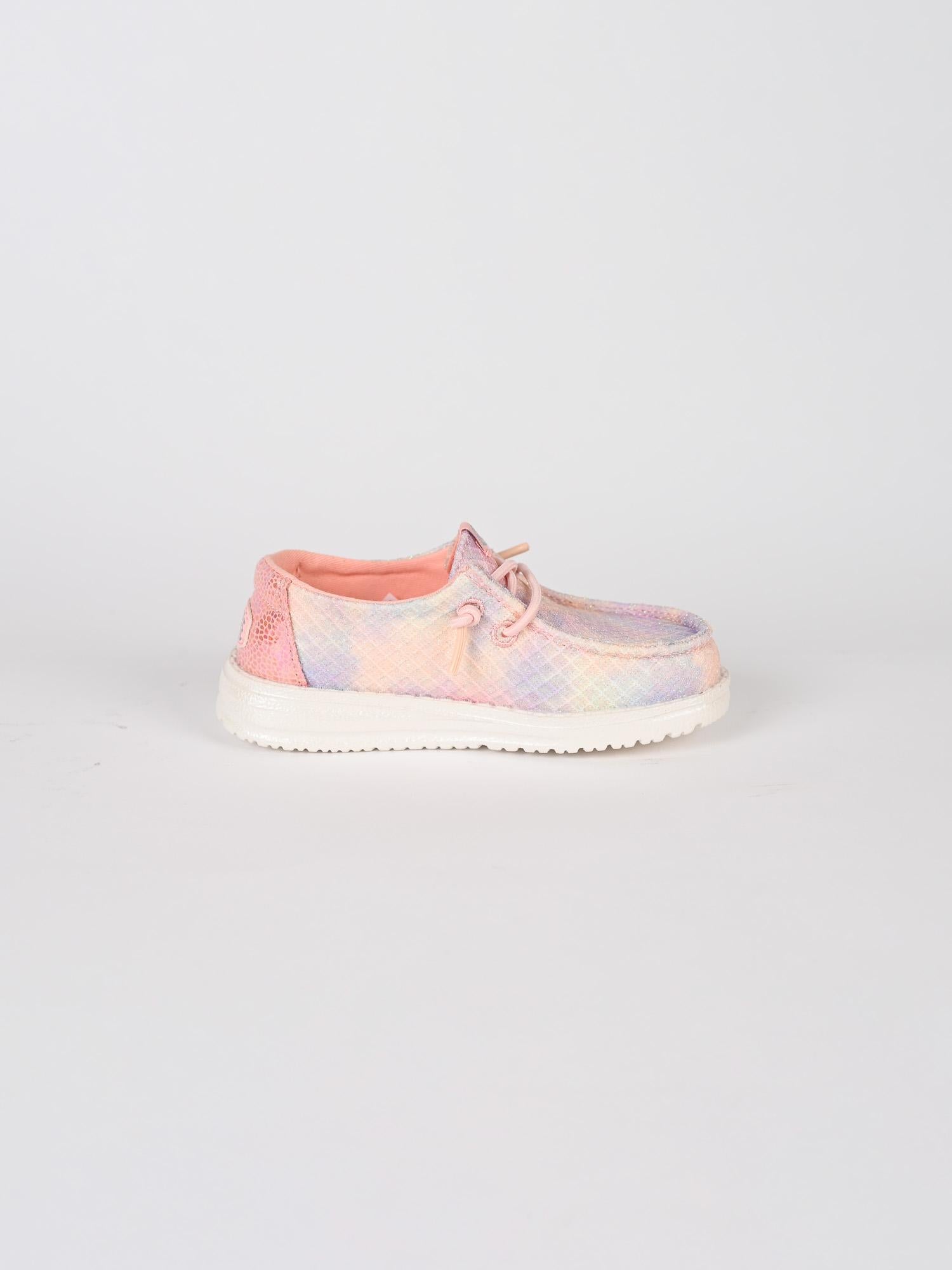 Slip-on baby WENDY MERMAID coral pink WENDY MERMAID CORAL PINK HEY DUDE