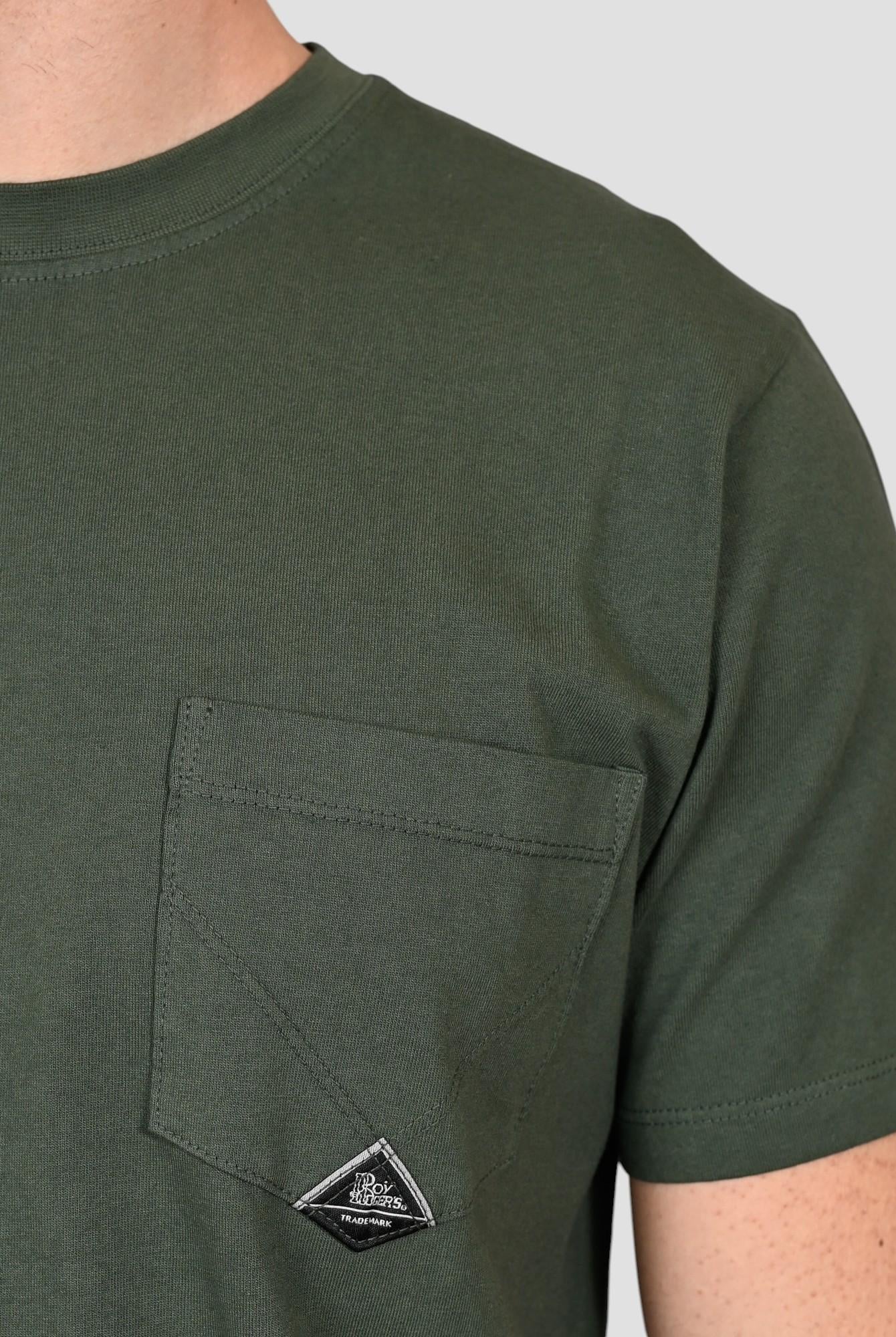 T-shirt university green POCKET MAN POCKET MAN UNIVERSITY GREEN ROY ROGER'S