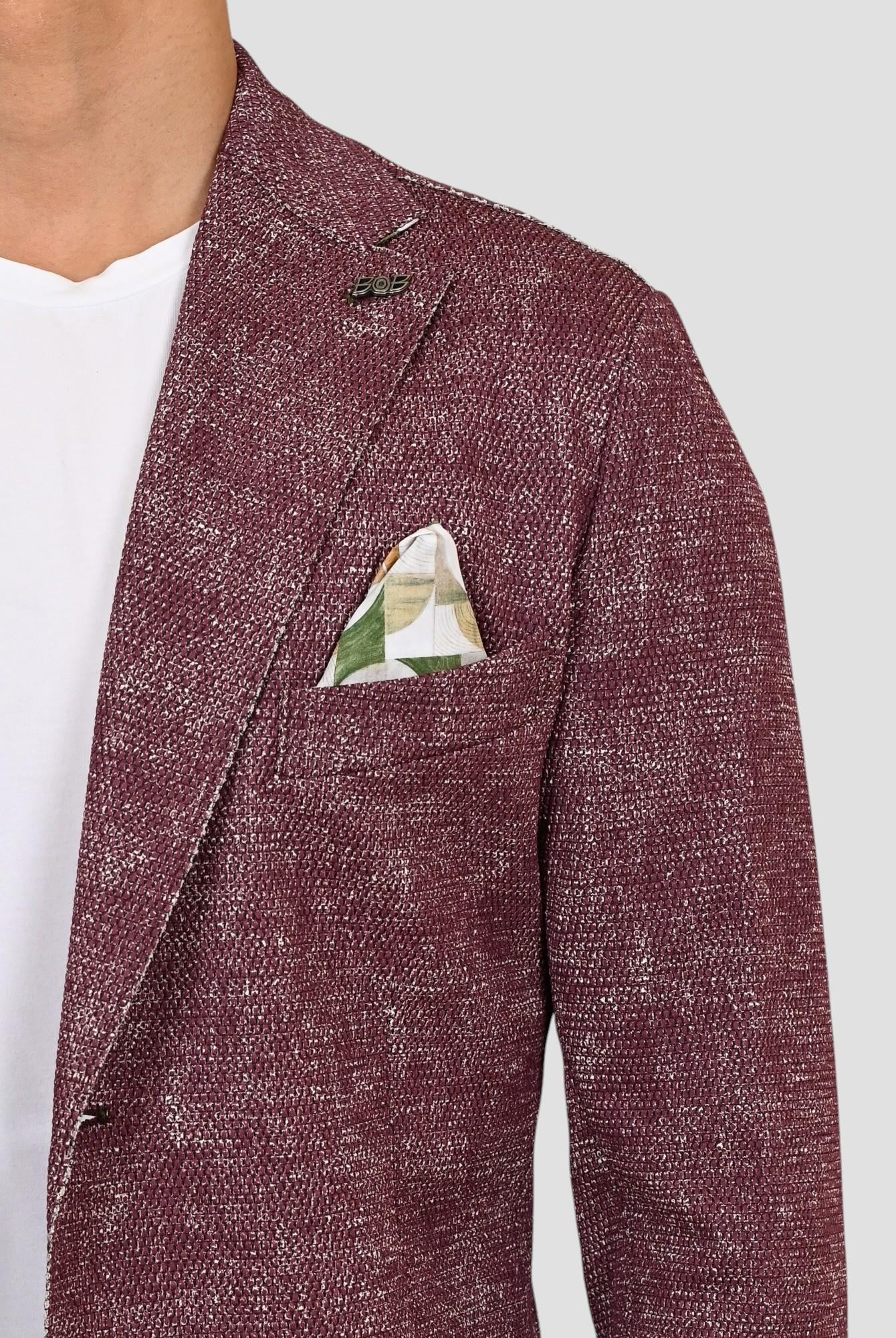 Giacca monopetto EASYX585 BORDEAUX lavorazione maglia EASYX585 BORDEAUX BOB