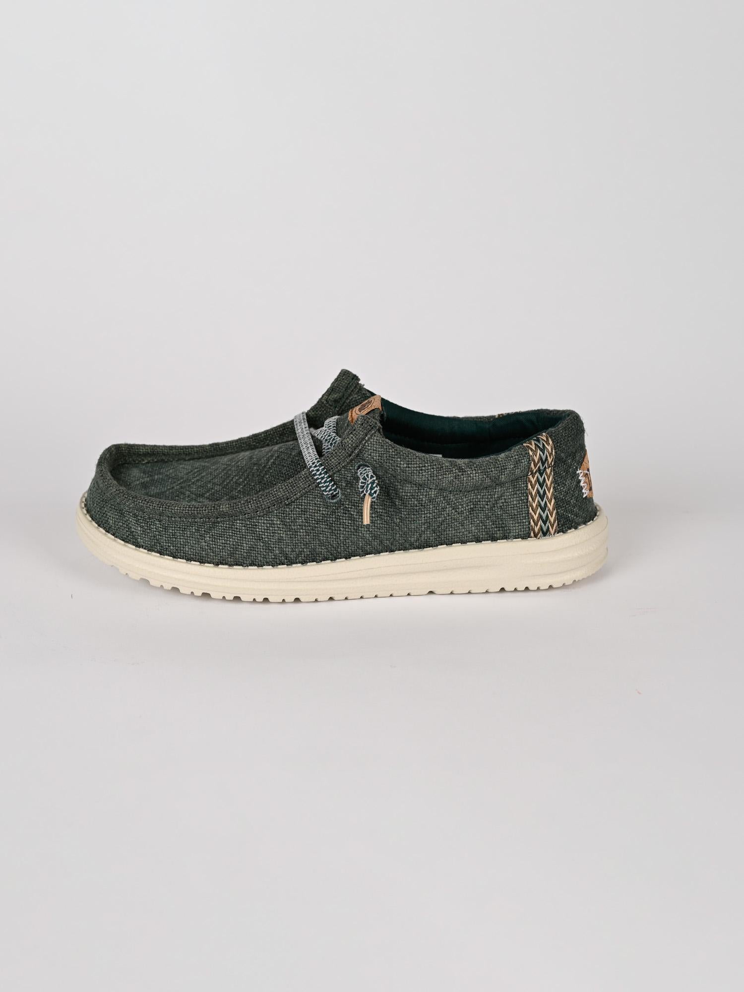 Scarpe leggere WALLY JUTE sea green WALLY JUTE SEA GREEN HEY DUDE