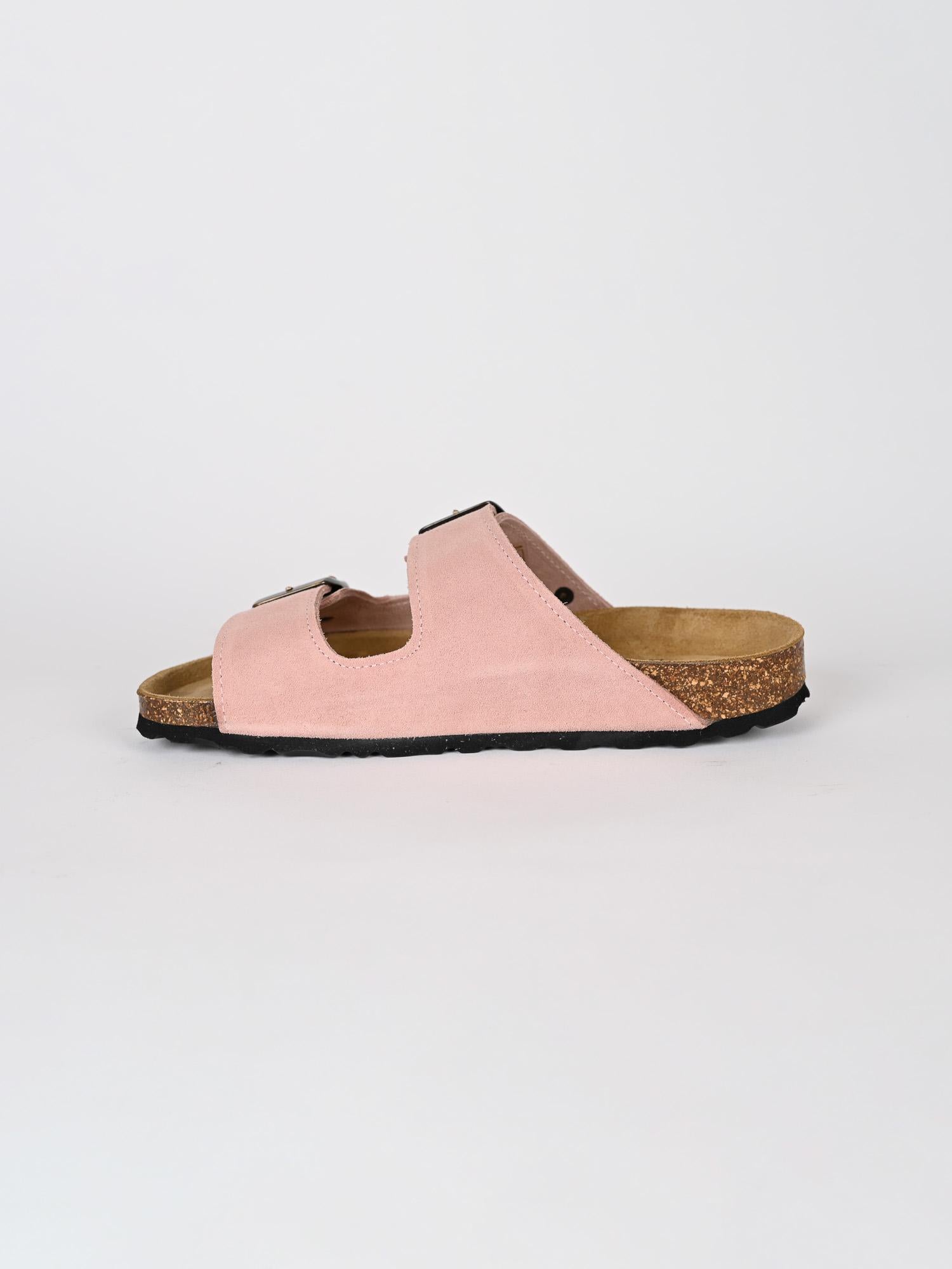 Sandalo donna AMALIA pink in suede AMALIA102 PINK CUBANAS