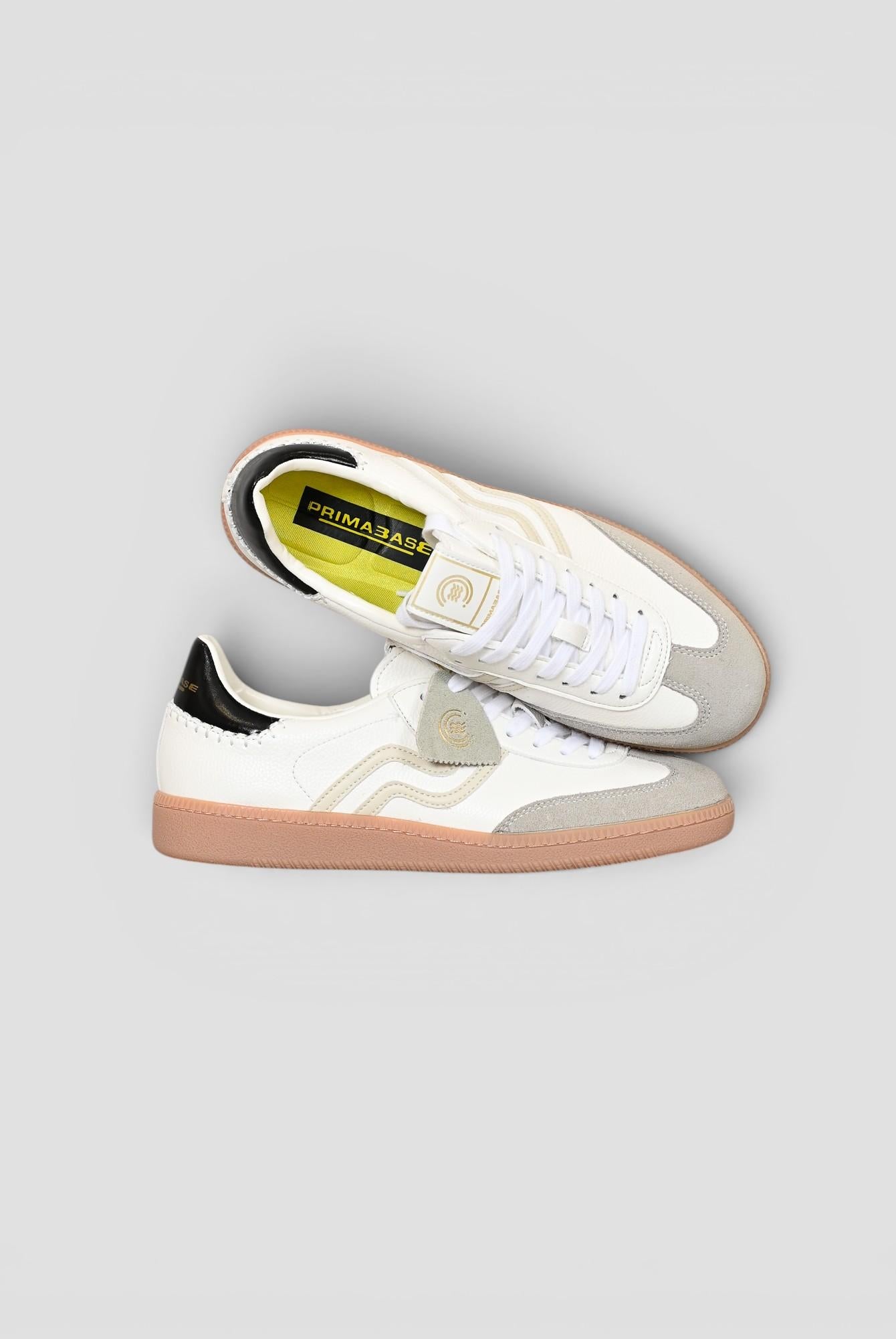 Sneakers pelle 50461 004 bianca nero 51461 004 PRIMABASE