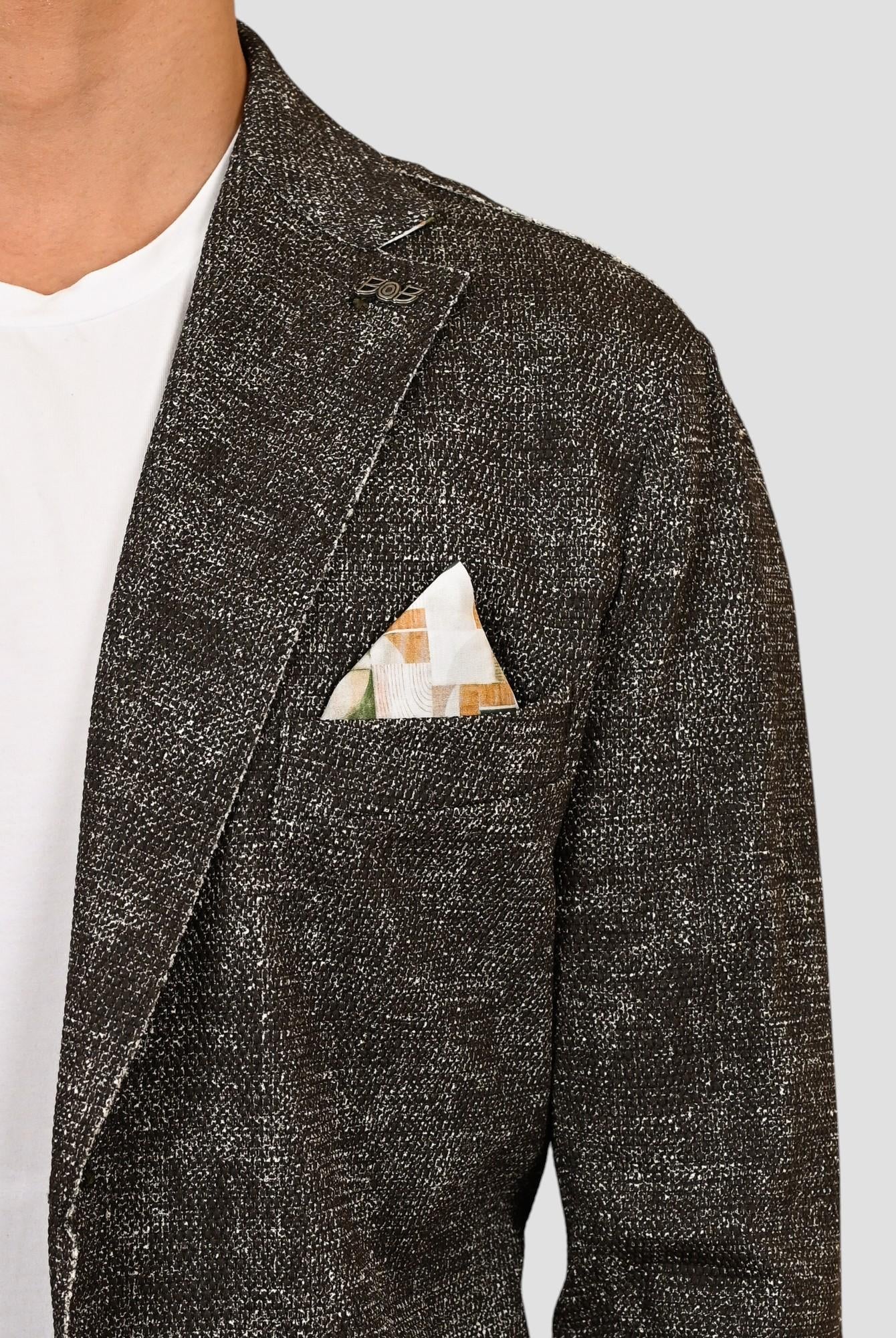 Giacca monopetto EASYX585 MORO lavorazione maglia EASYX585 MORO BOB