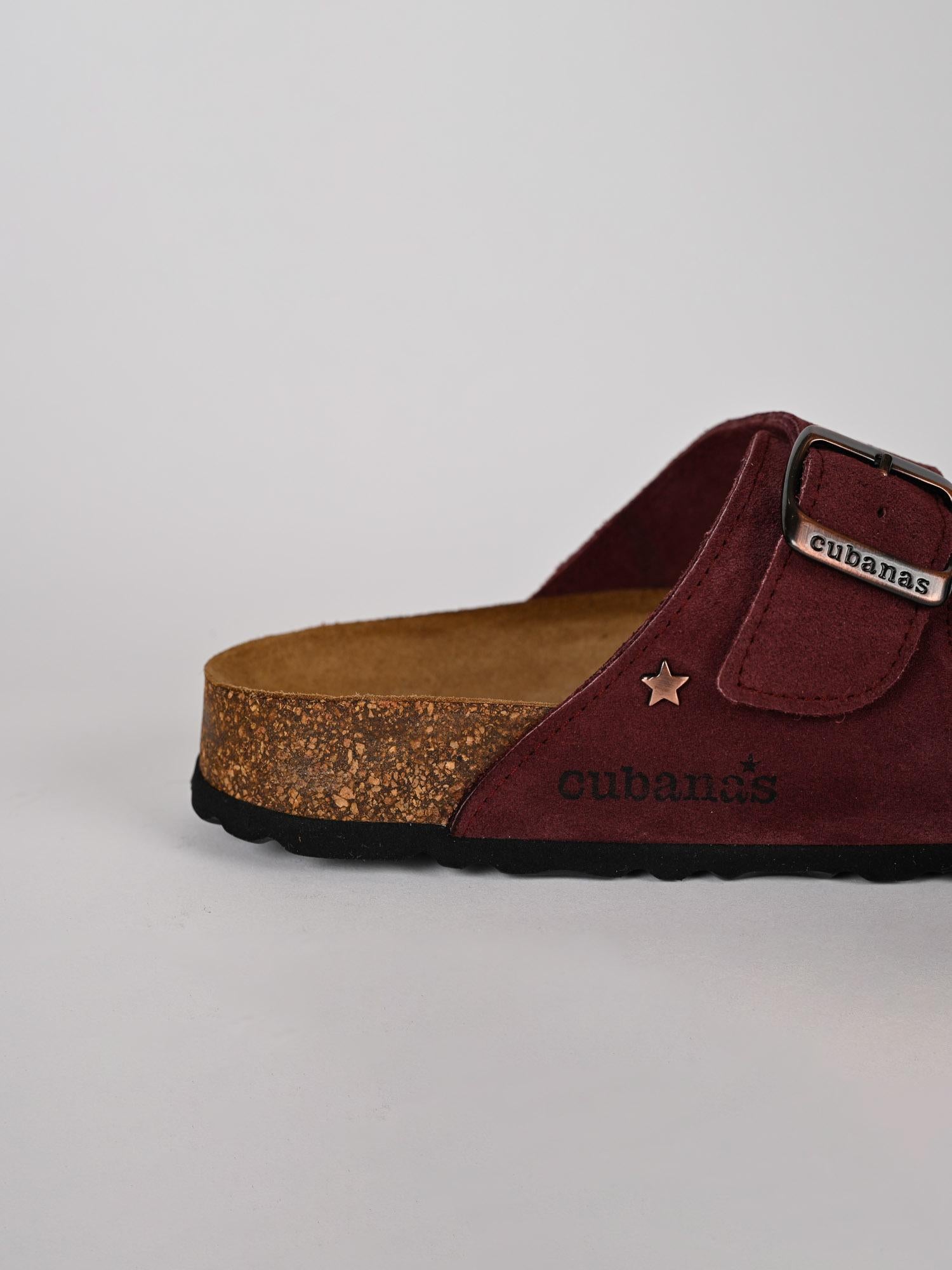 Sandalo donna AMALIA bordeaux in suede AMALIA102 BORDEAUX CUBANAS